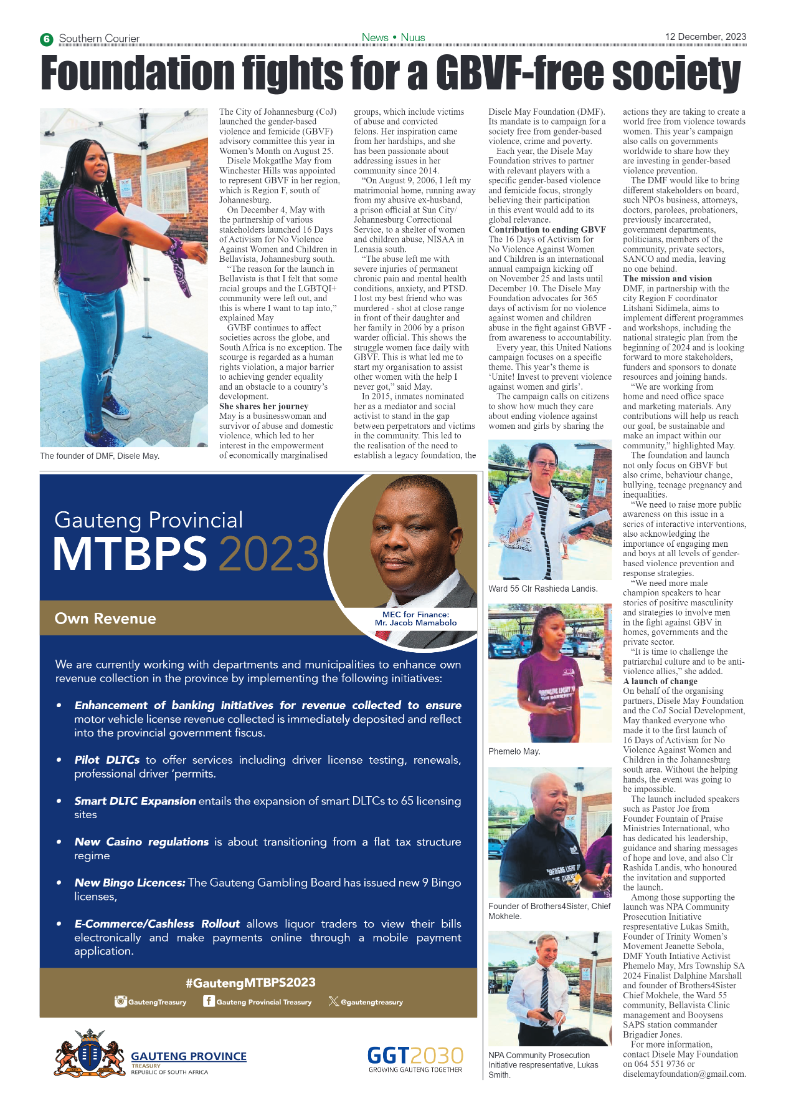 Southern Courier 12 December 2023 page 6
