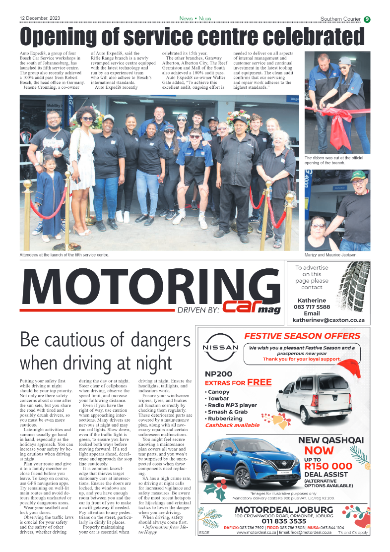 Southern Courier 12 December 2023 page 9