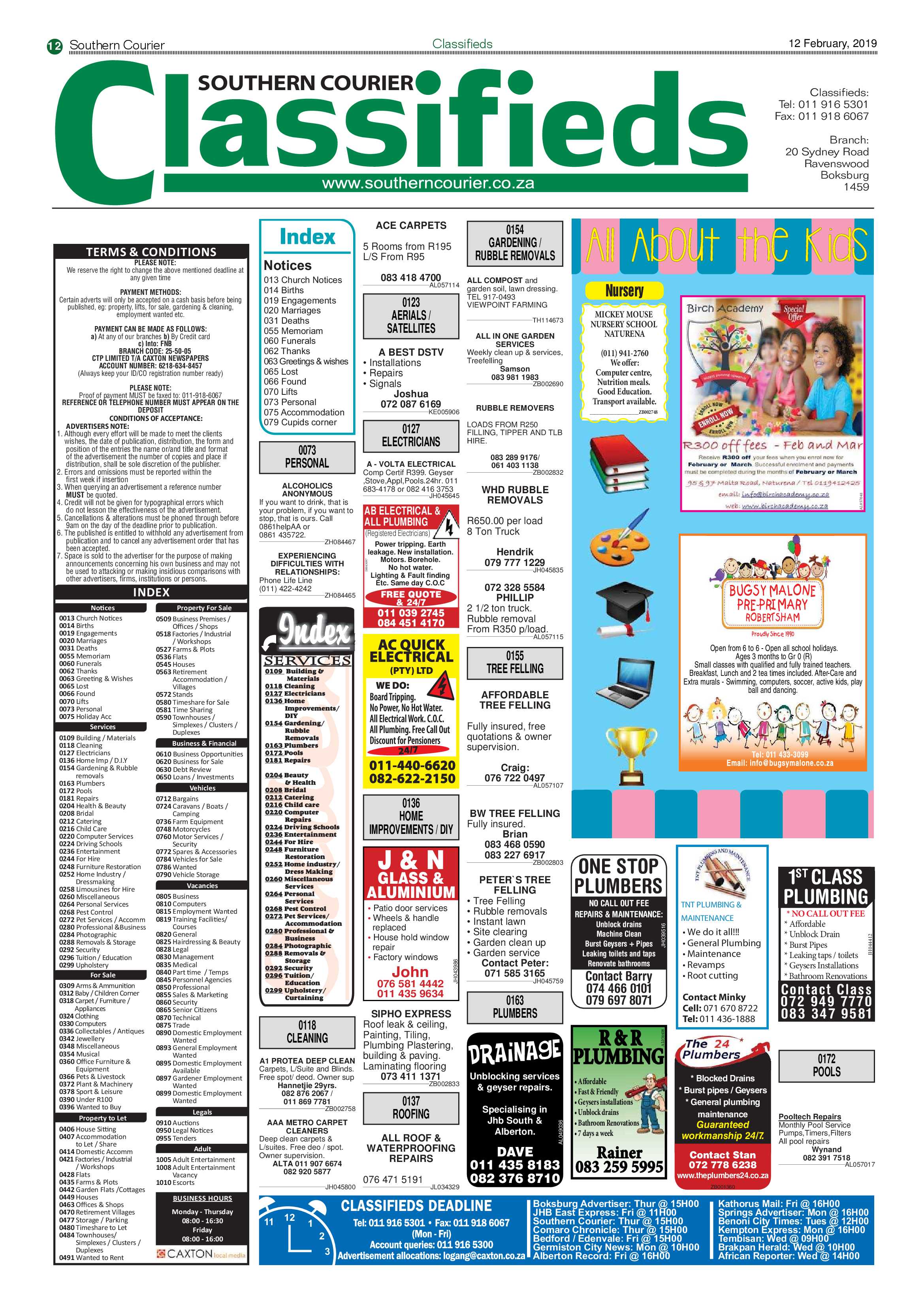 Southern Courier 12 February 2019 page 12