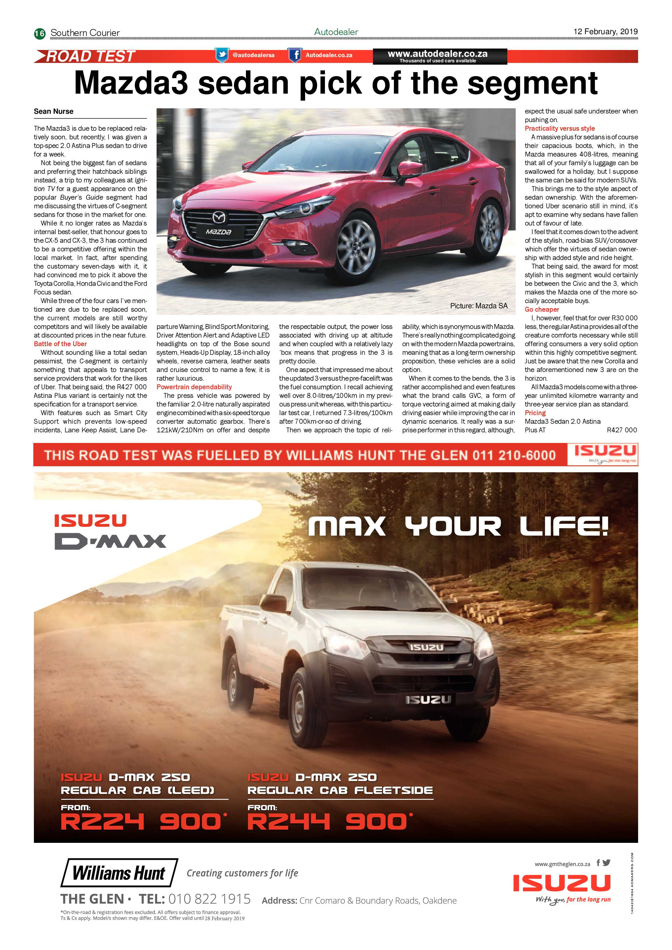 Southern Courier 12 February 2019 page 16