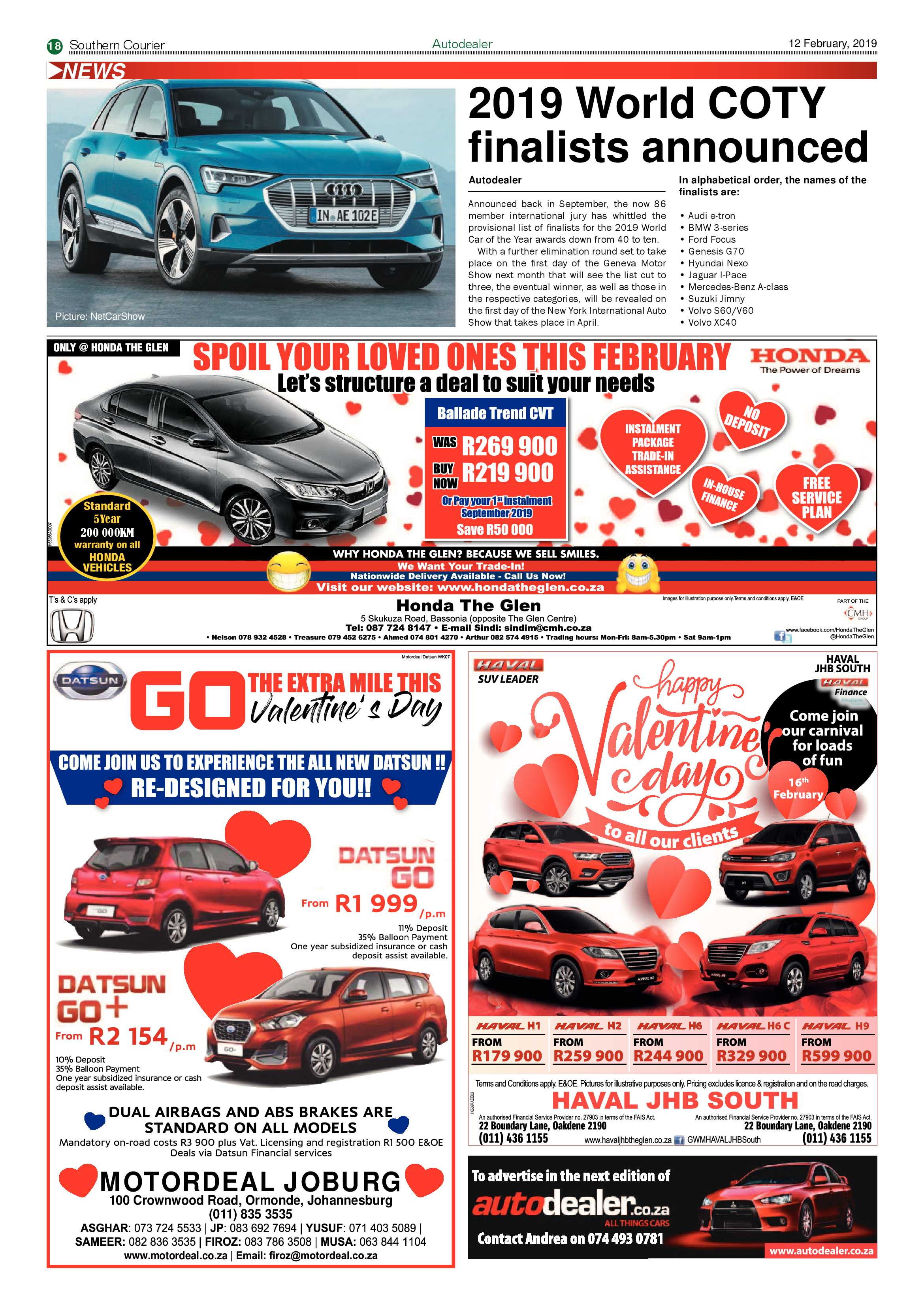 Southern Courier 12 February 2019 page 18