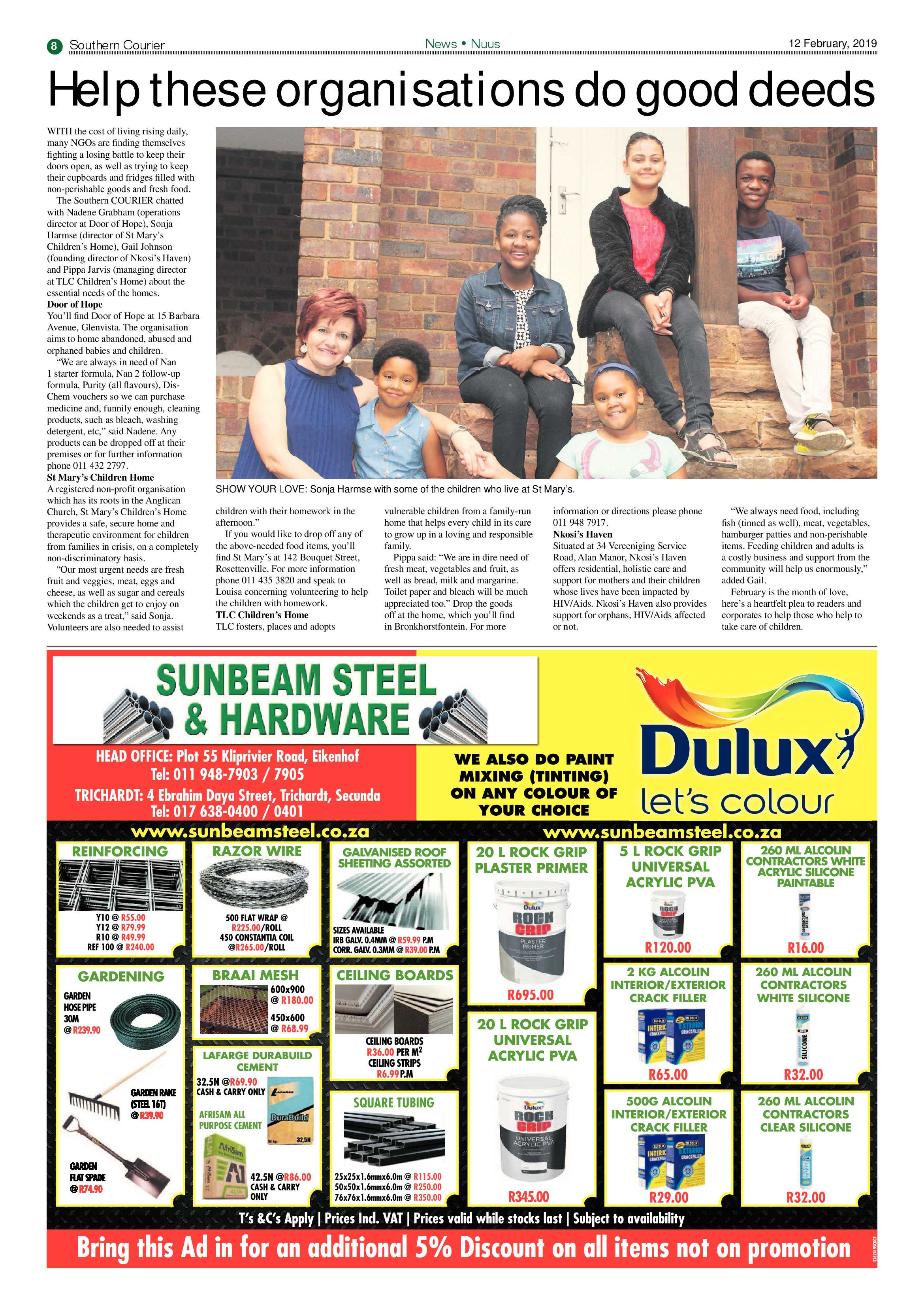 Southern Courier 12 February 2019 page 8