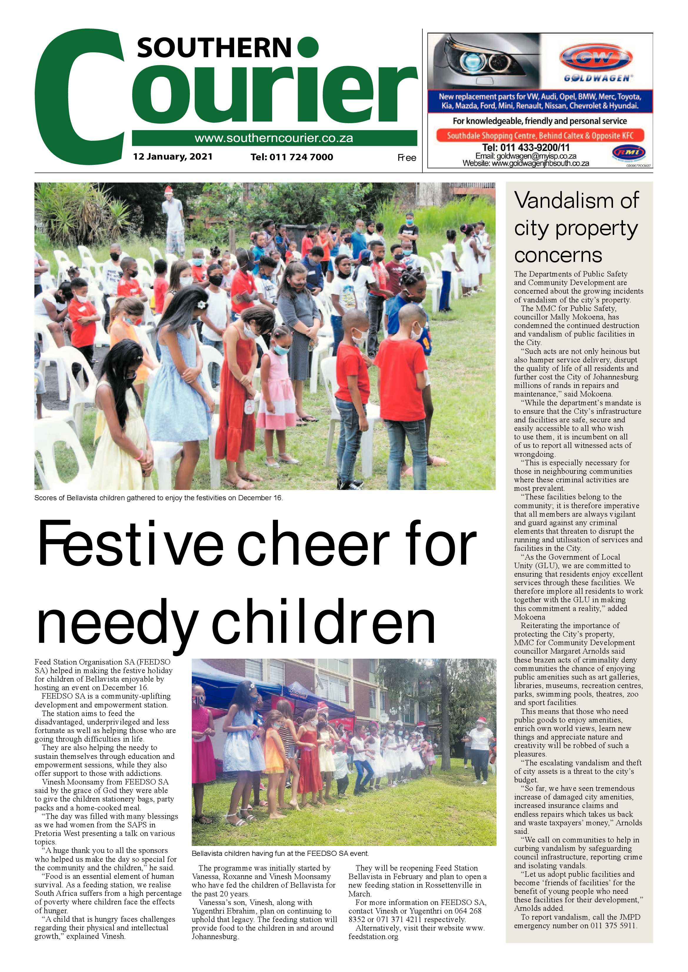 Southern Courier 12 January 2021 page 1