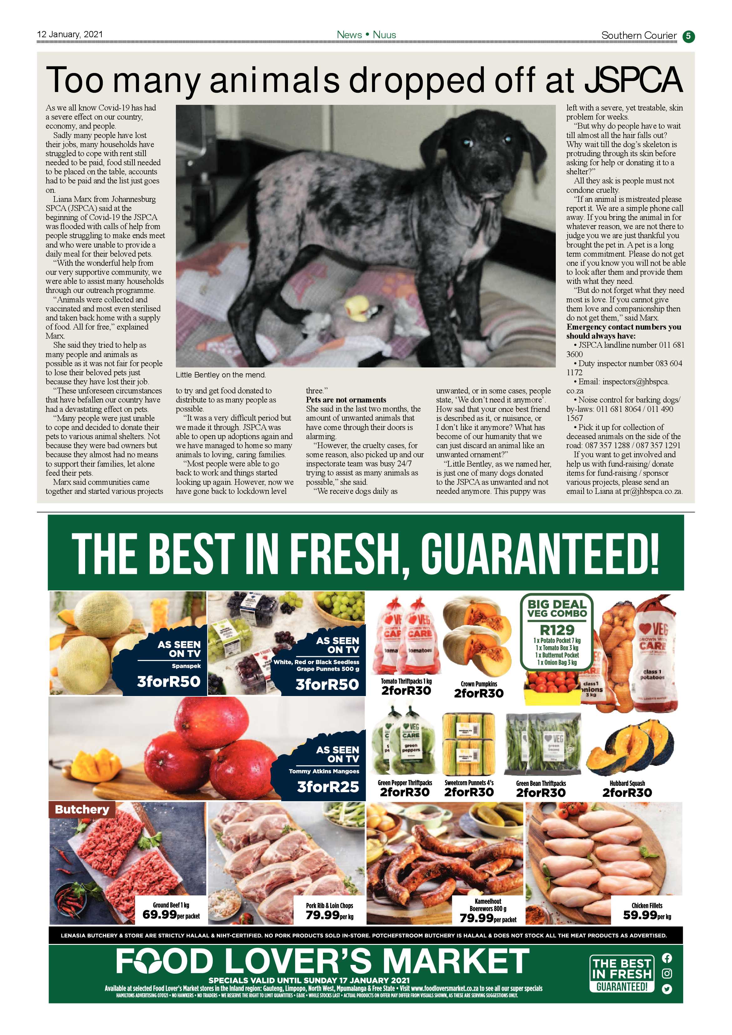 Southern Courier 12 January 2021 page 5