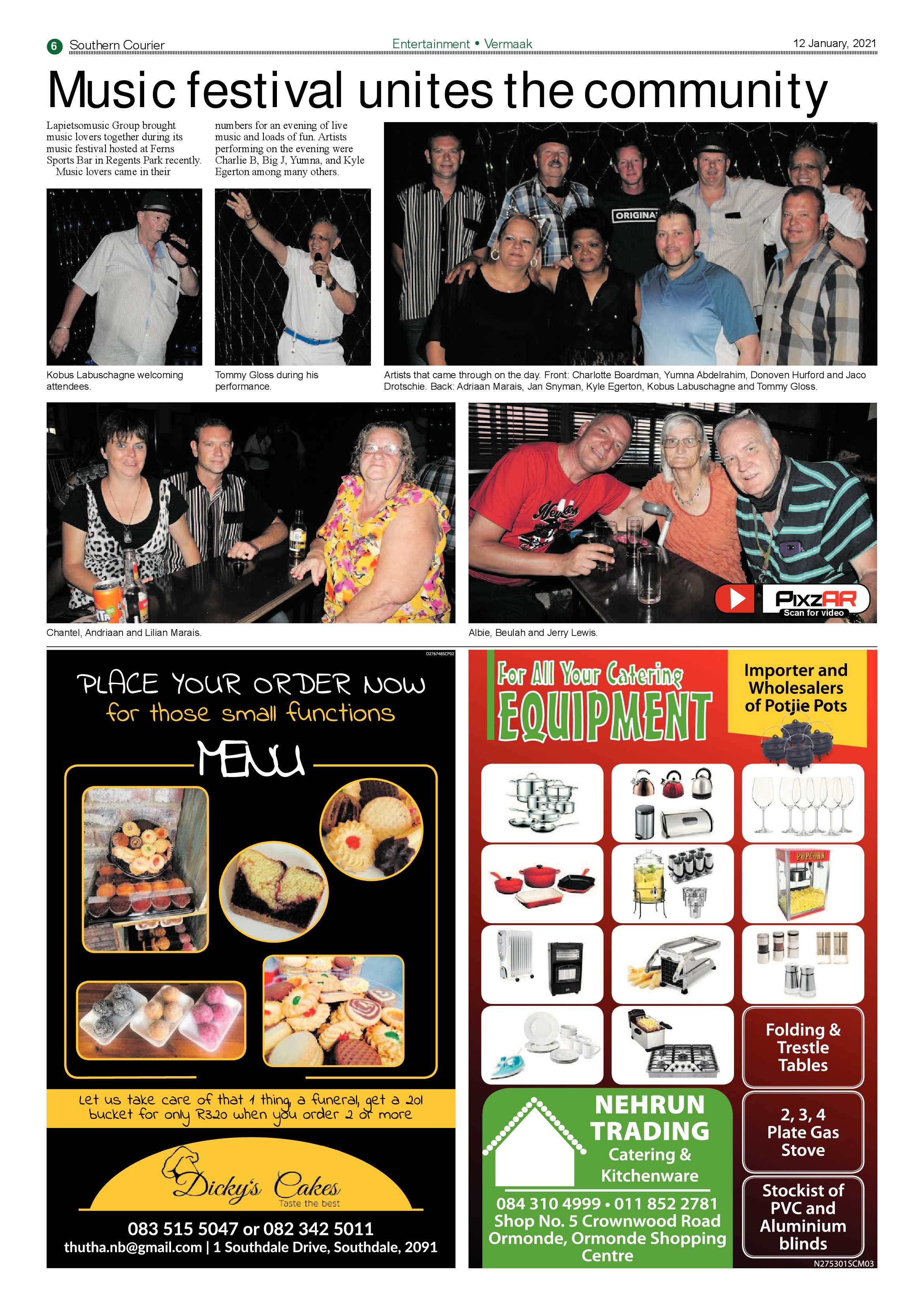 Southern Courier 12 January 2021 page 6