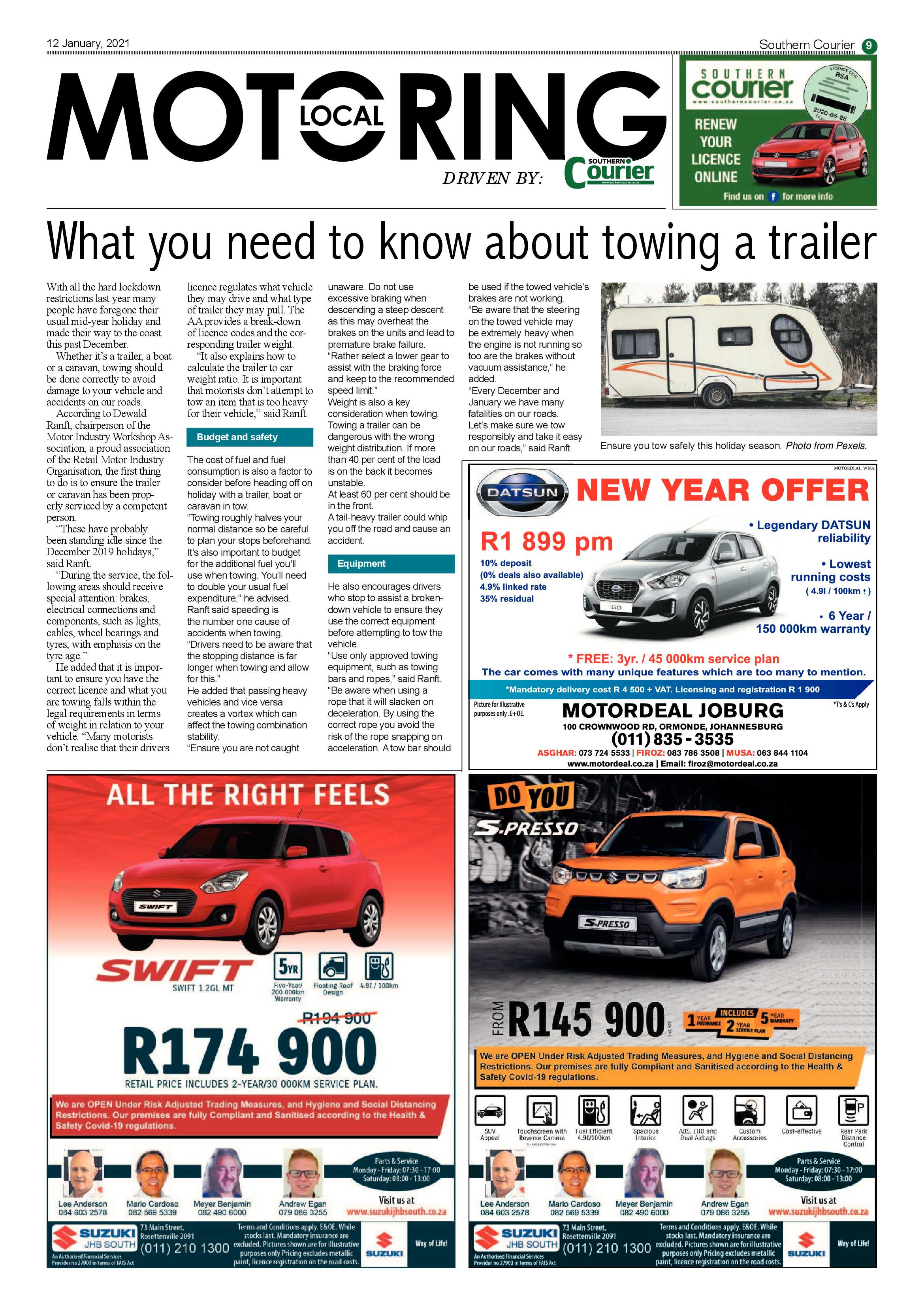Southern Courier 12 January 2021 page 9