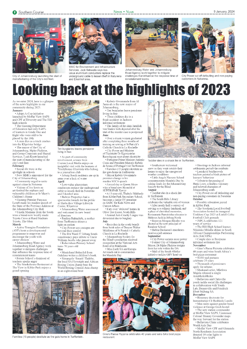 Southern Courier 09 January 2024 page 2