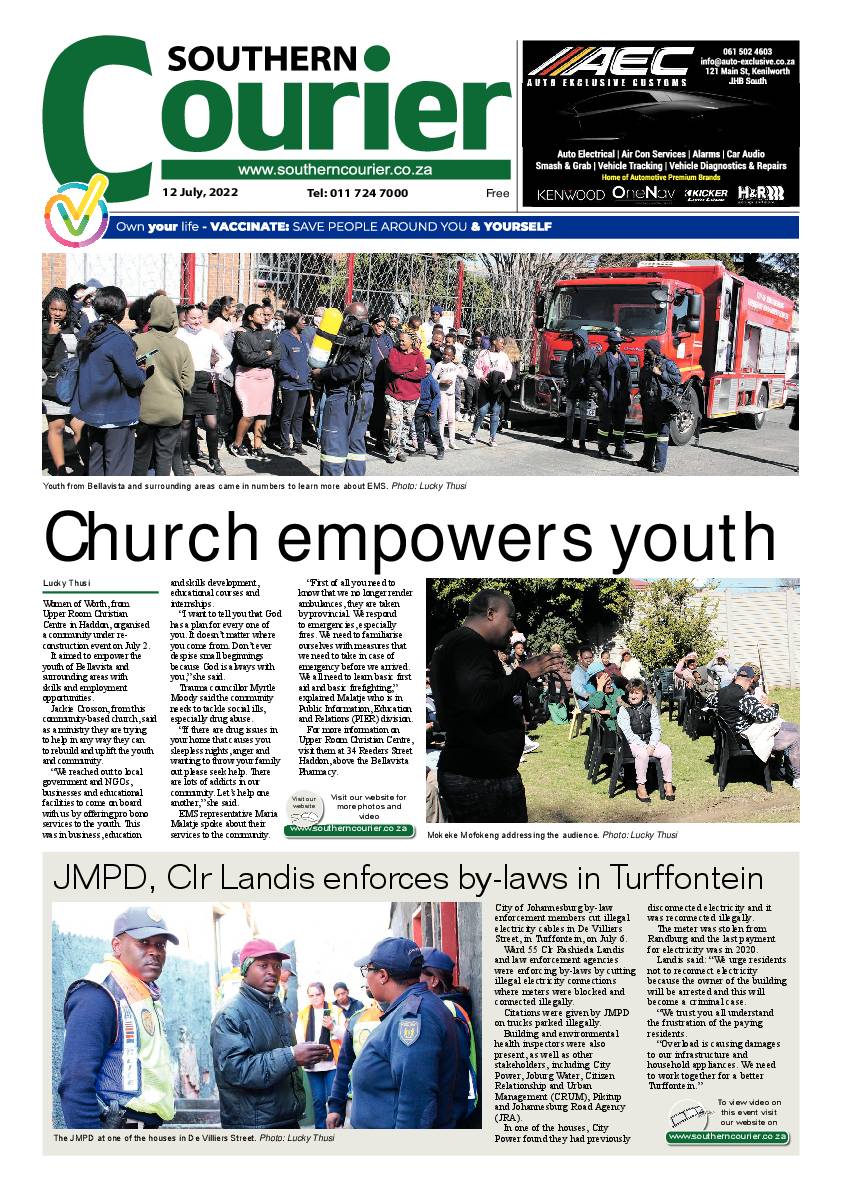 Southern Courier 12 July 2022 page 1