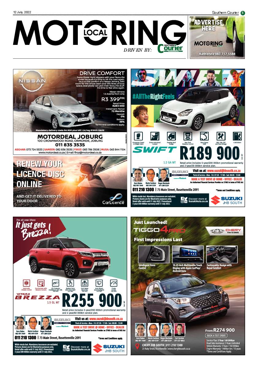 Southern Courier 12 July 2022 page 5