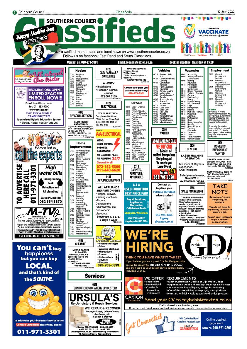Southern Courier 12 July 2022 page 6