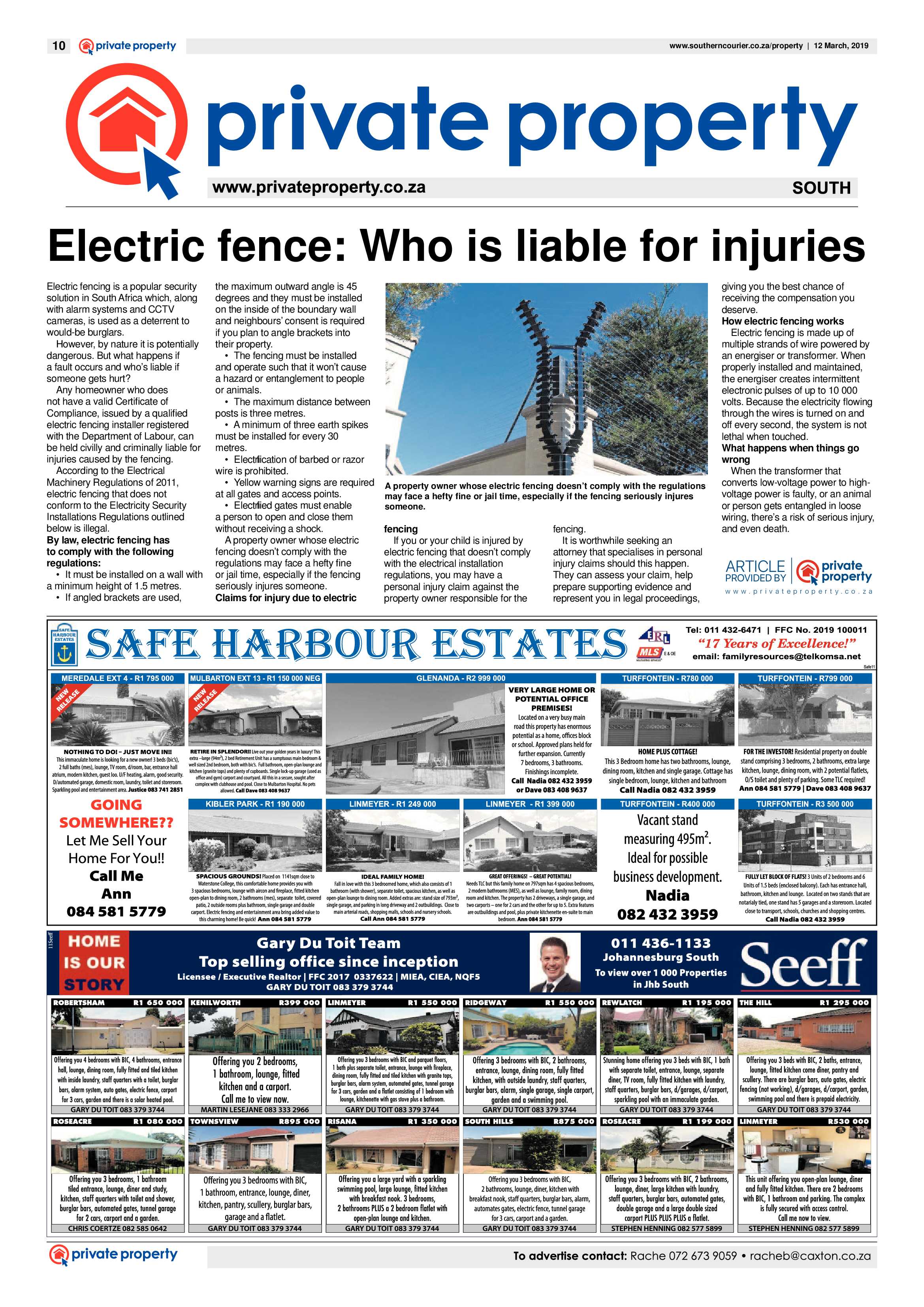 Southern Courier 12 March 2019 page 10