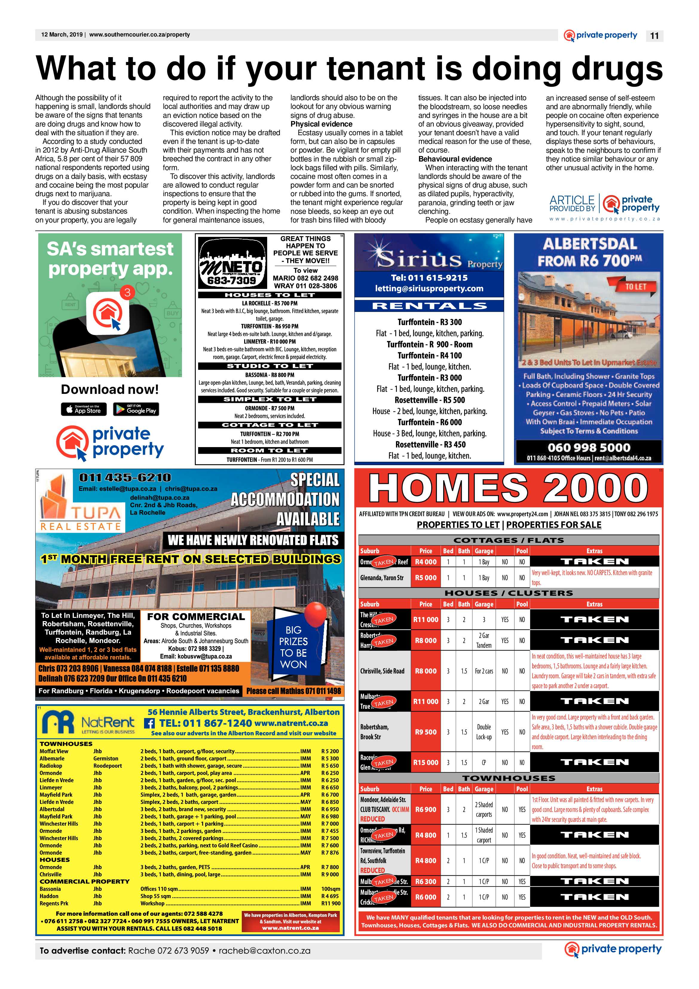 Southern Courier 12 March 2019 page 11