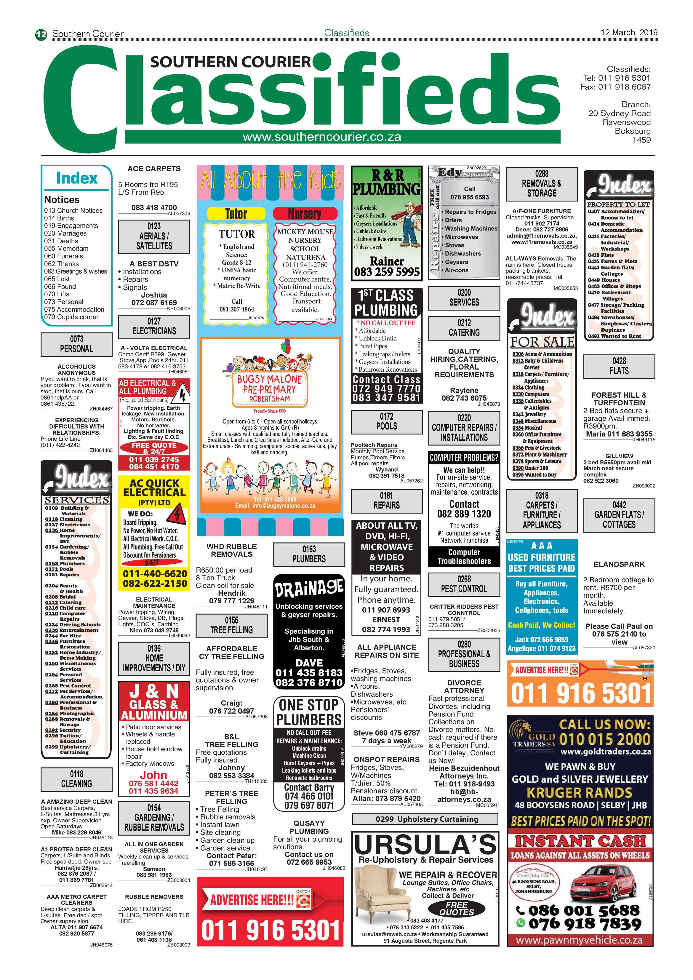 Southern Courier 12 March 2019 page 12