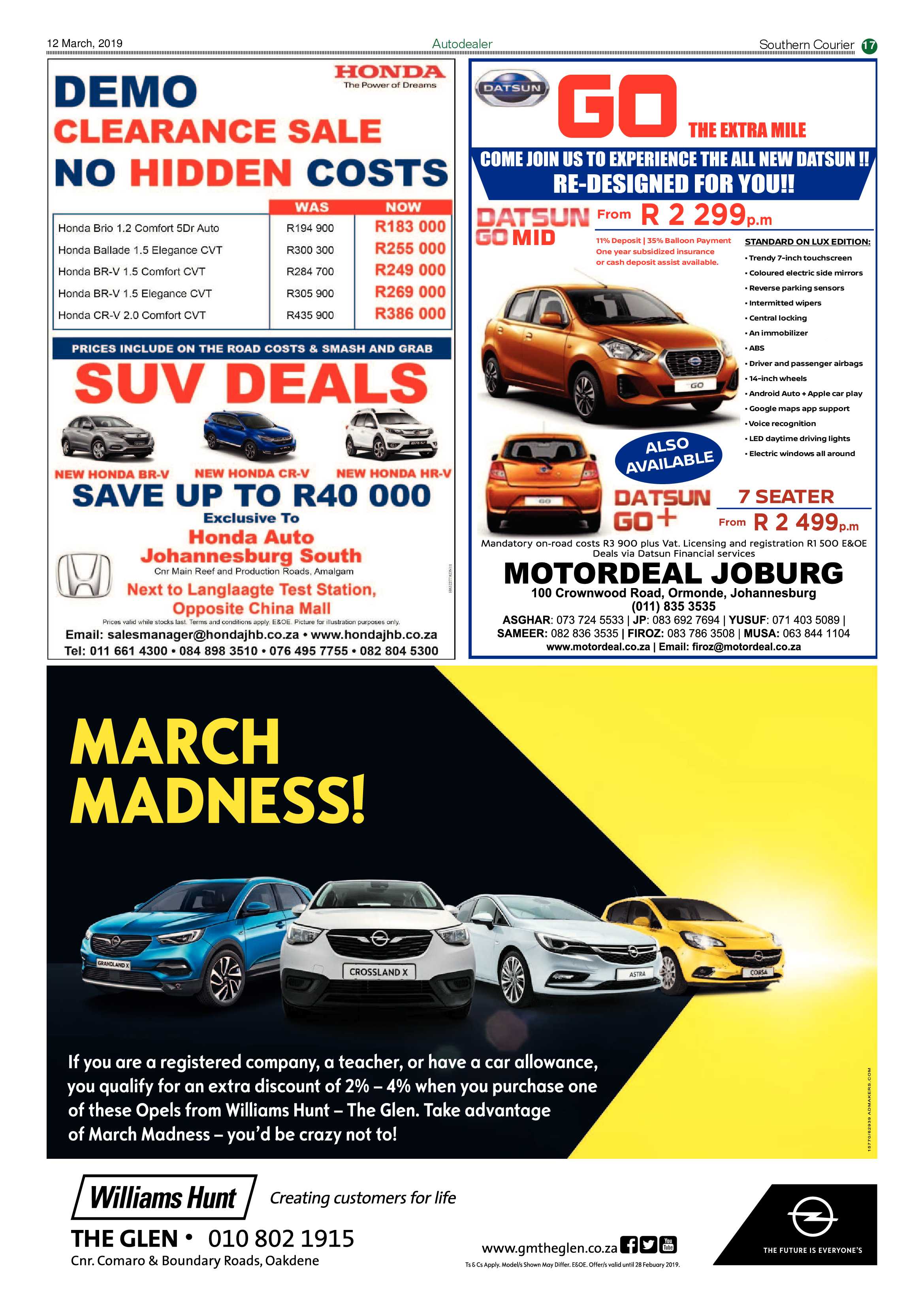 Southern Courier 12 March 2019 page 17