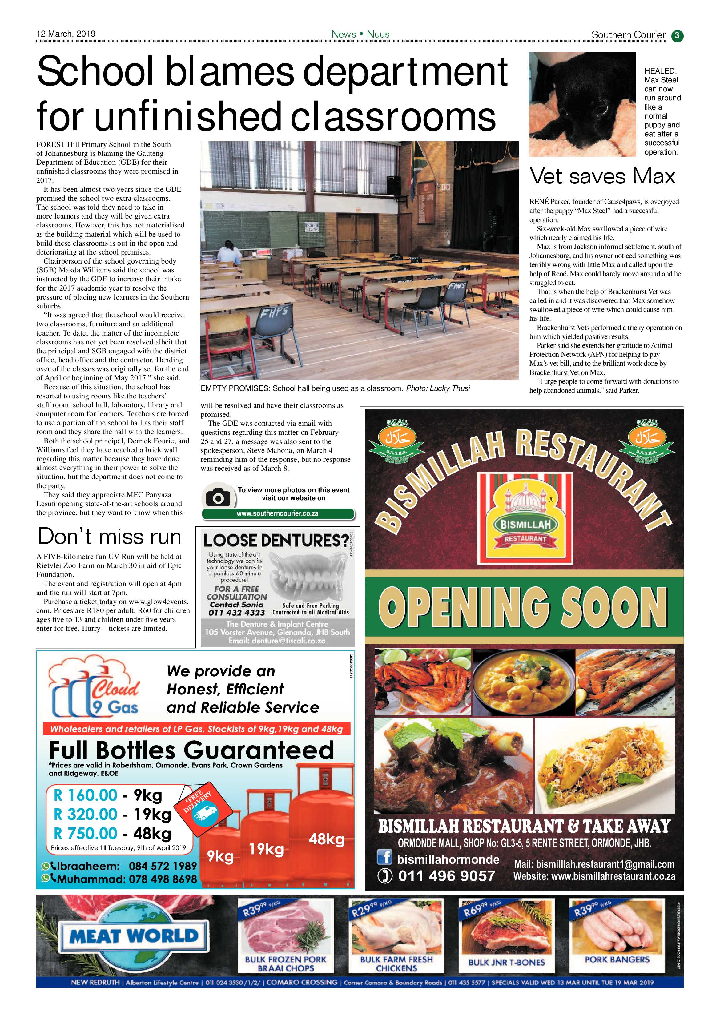 Southern Courier 12 March 2019 page 3