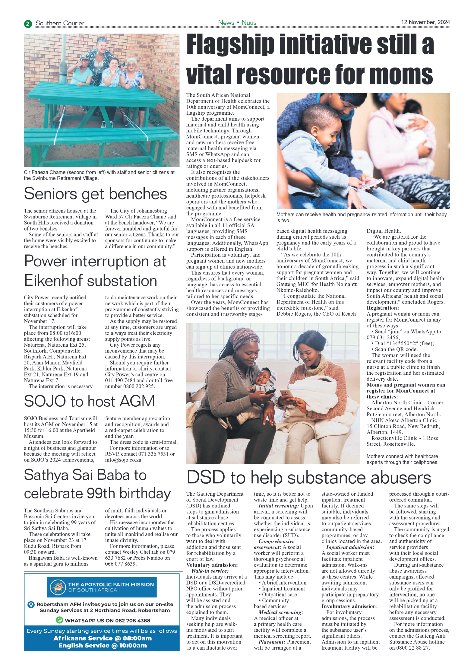 Southern Courier 12 November 2024 page 2