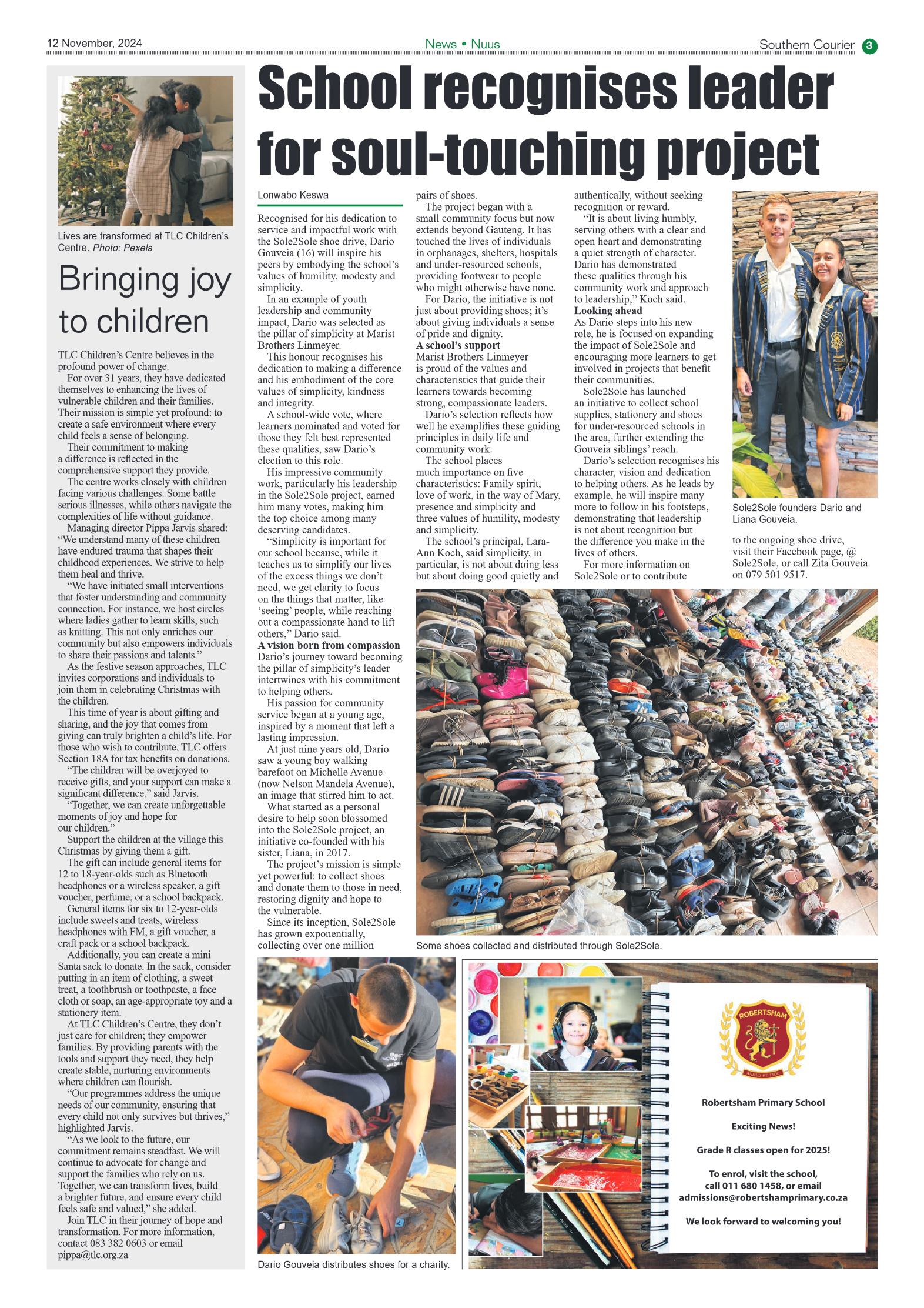 Southern Courier 12 November 2024 page 3