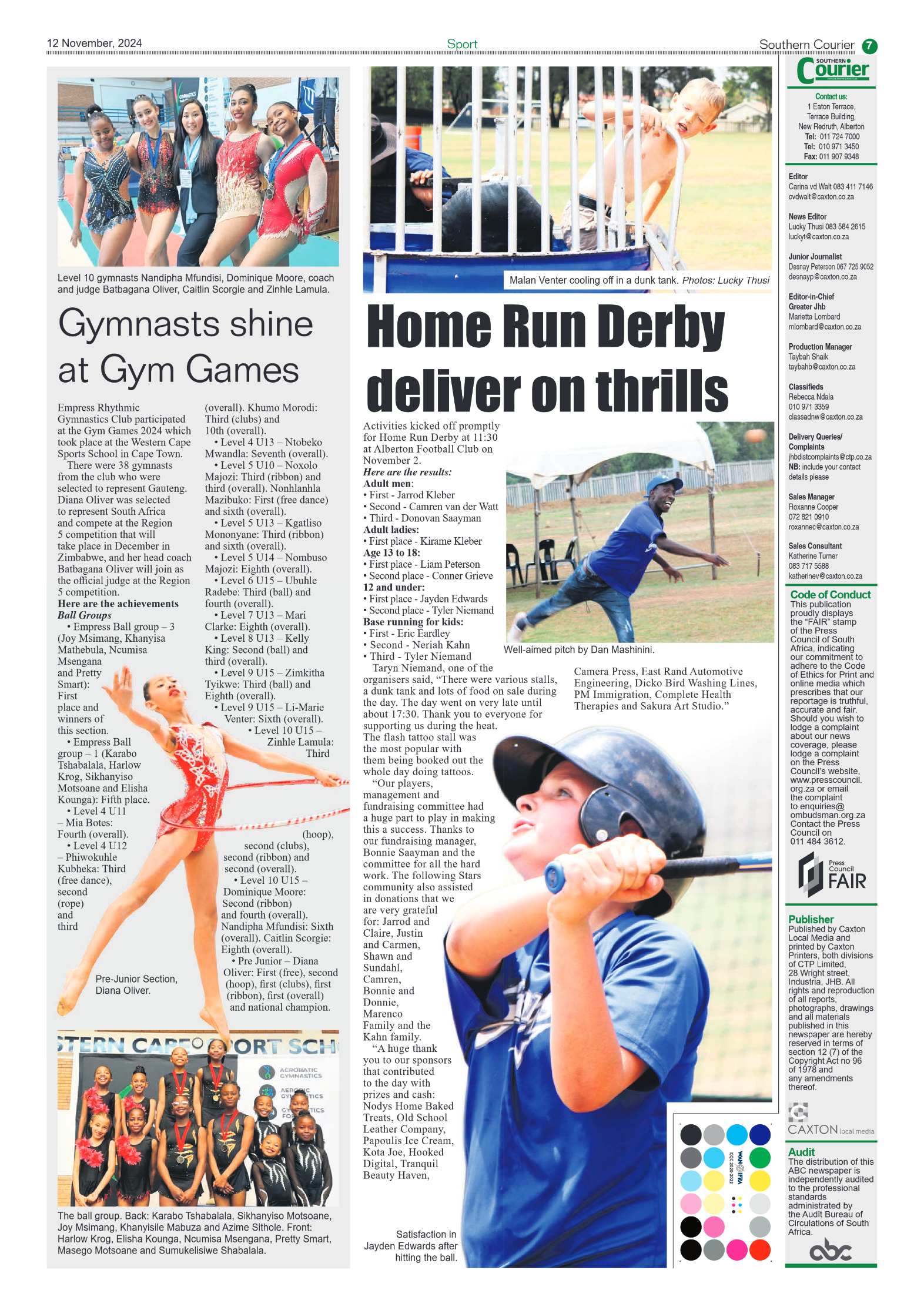 Southern Courier 12 November 2024 page 7