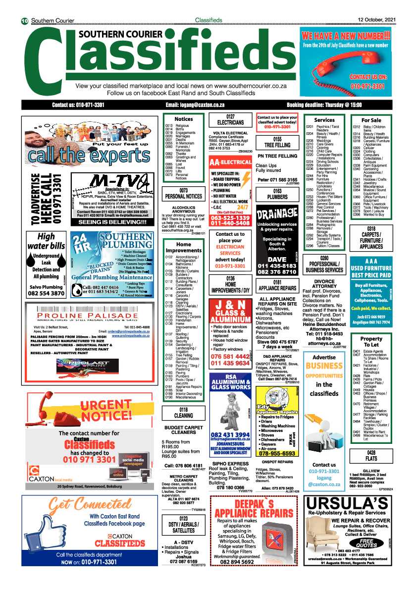 Southern Courier 12 October 2021 page 10