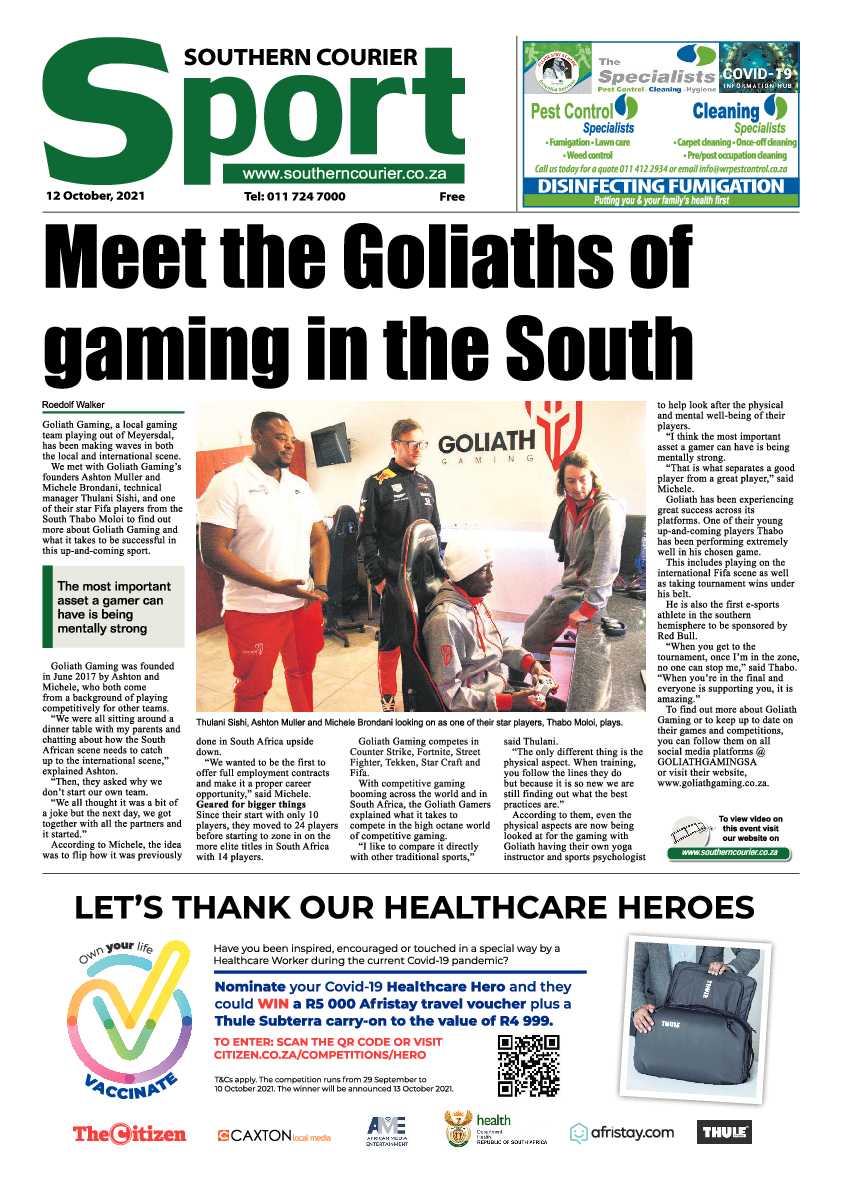 Southern Courier 12 October 2021 page 12