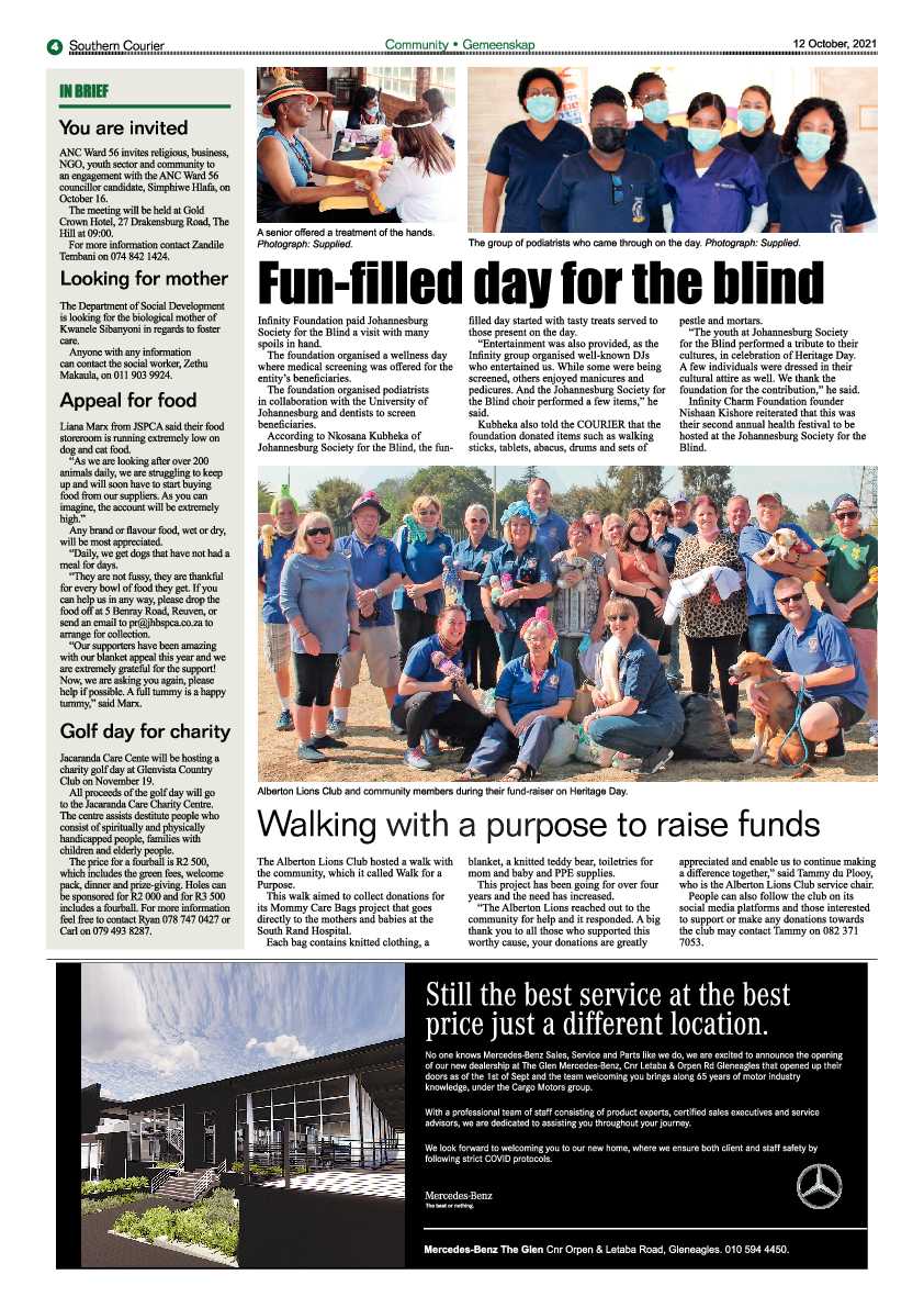 Southern Courier 12 October 2021 page 4