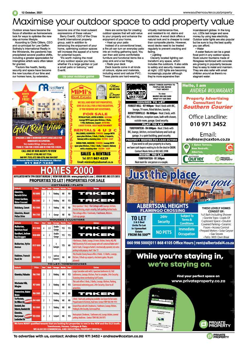 Southern Courier 12 October 2021 page 8