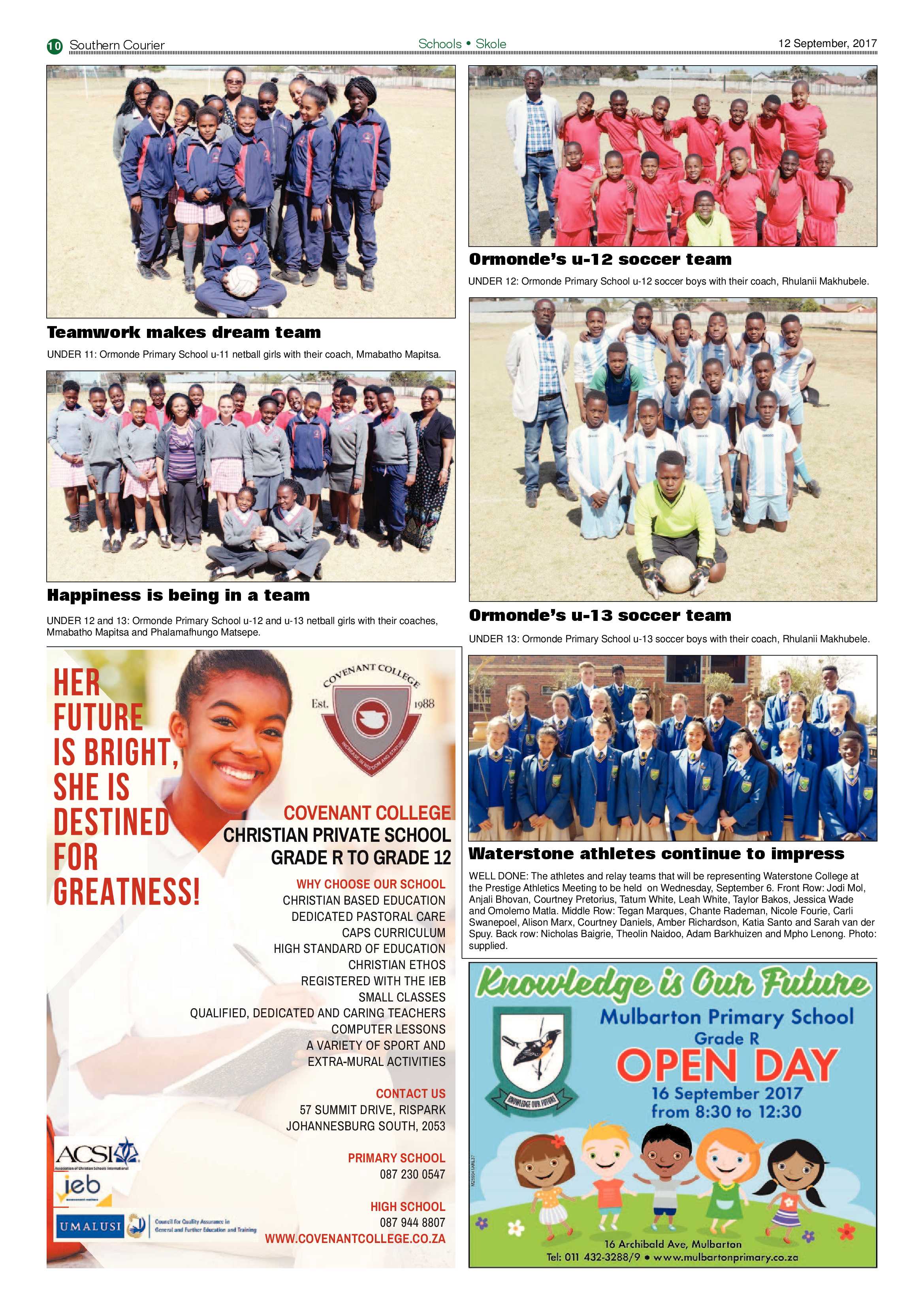 Southern Courier 12 September 2017 page 10