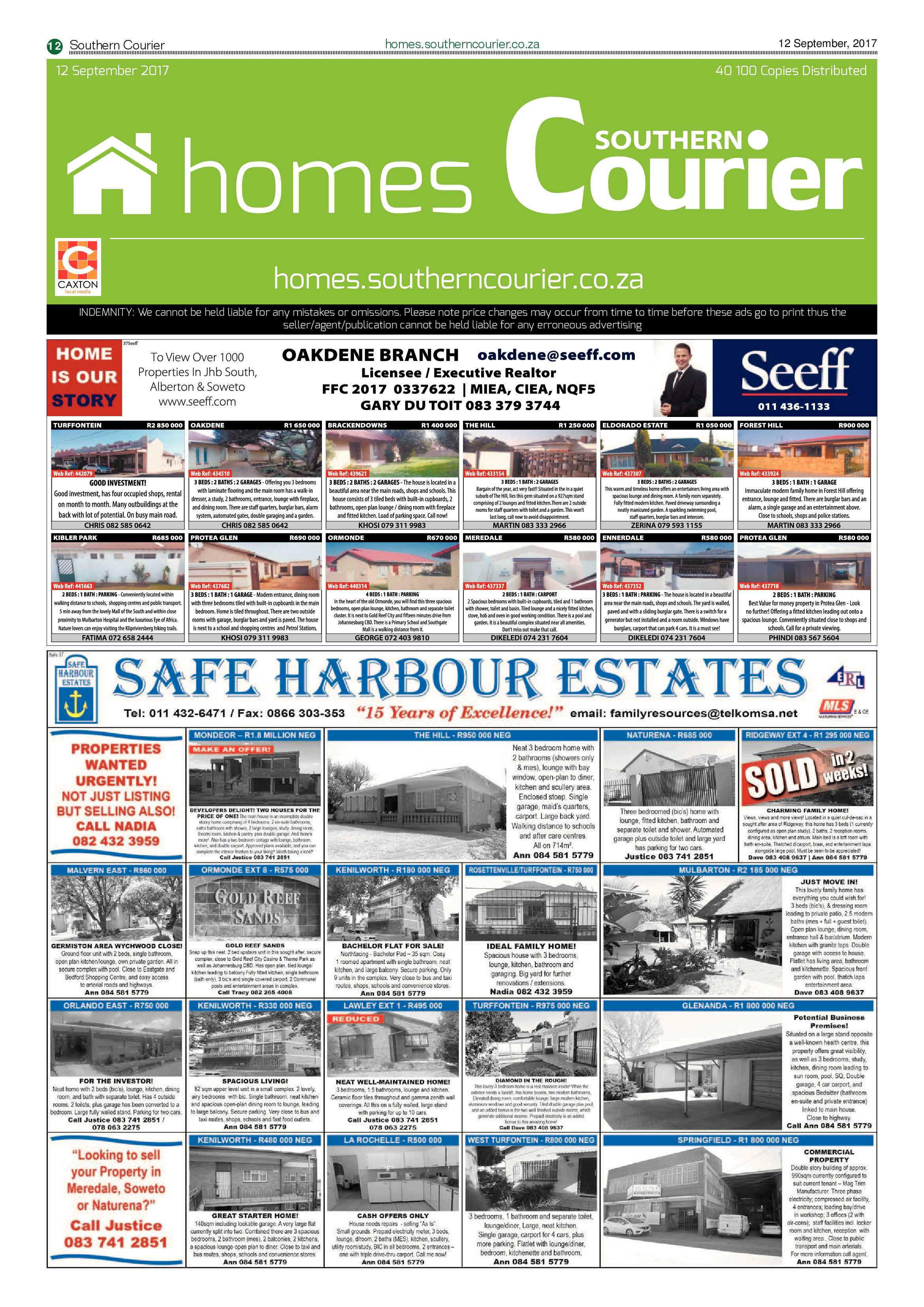 Southern Courier 12 September 2017 page 12