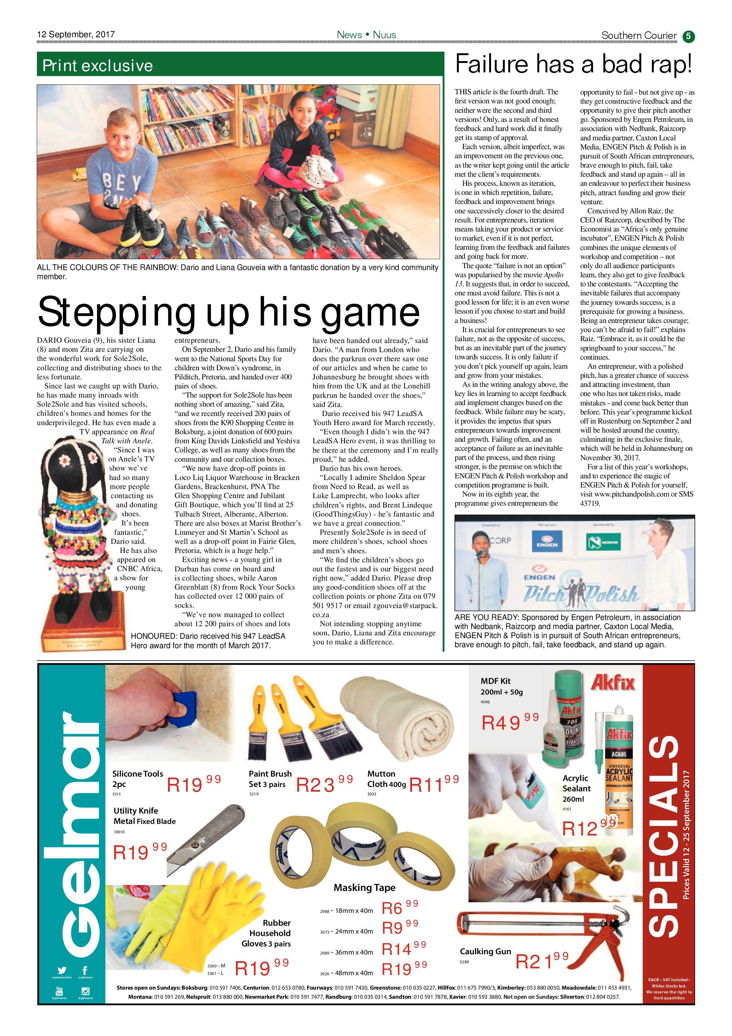 Southern Courier 12 September 2017 page 5