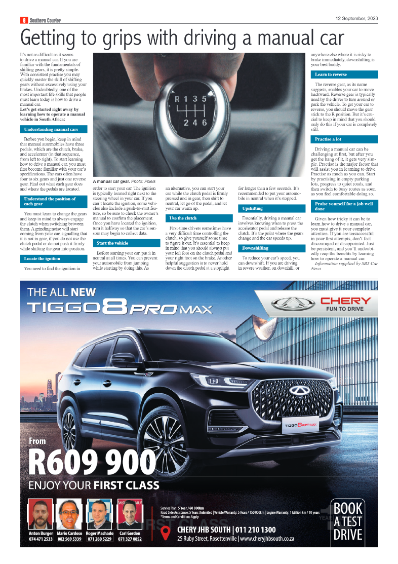 Southern Courier 12 September 2023 page 6