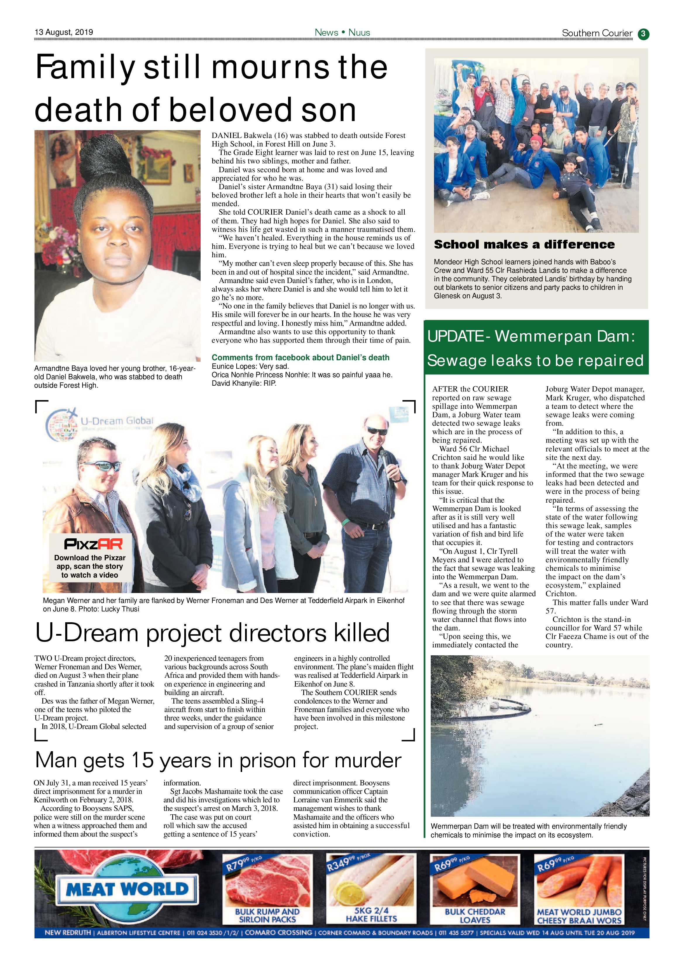 Southern Courier 13 August 2019 page 3