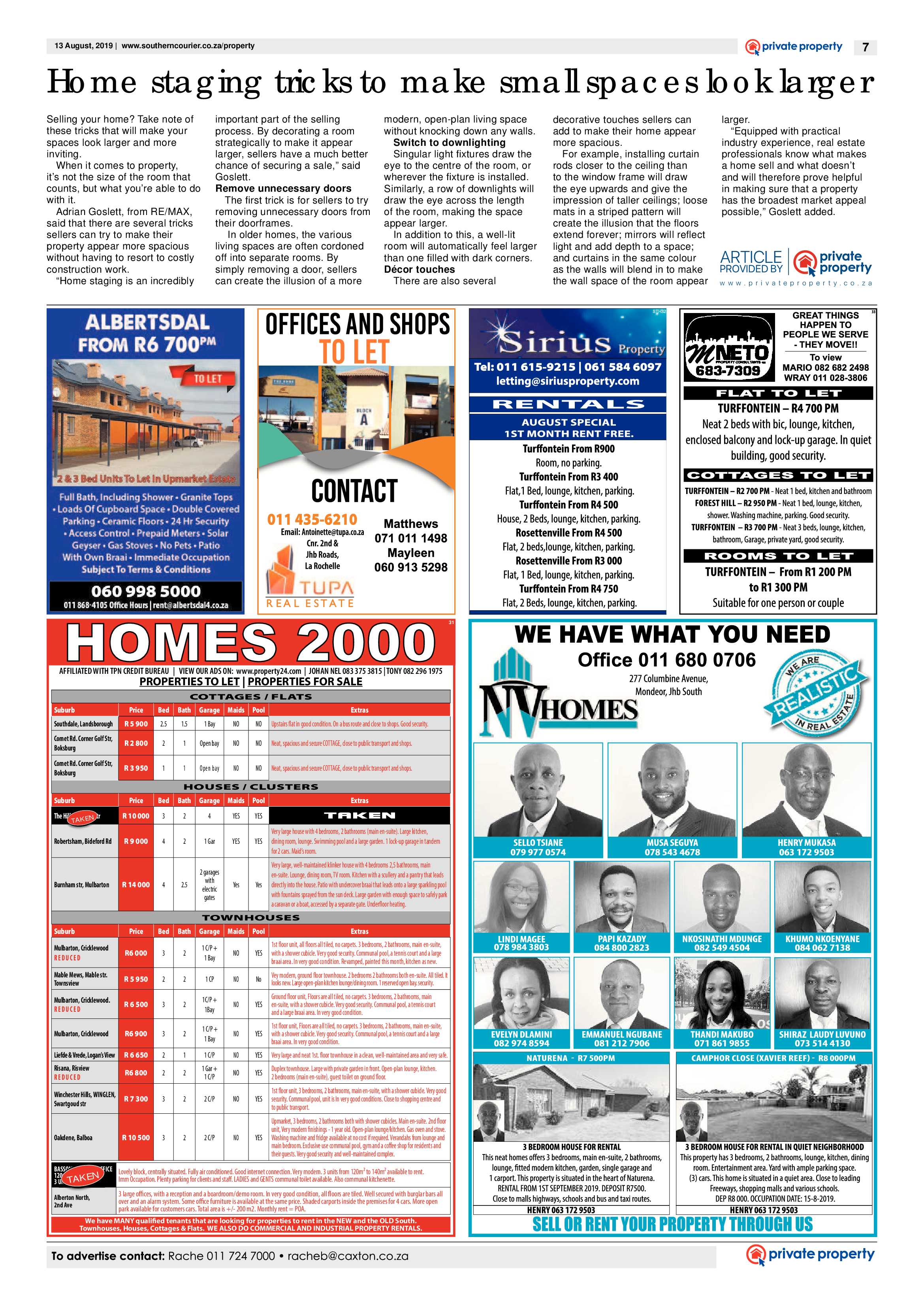 Southern Courier 13 August 2019 page 7