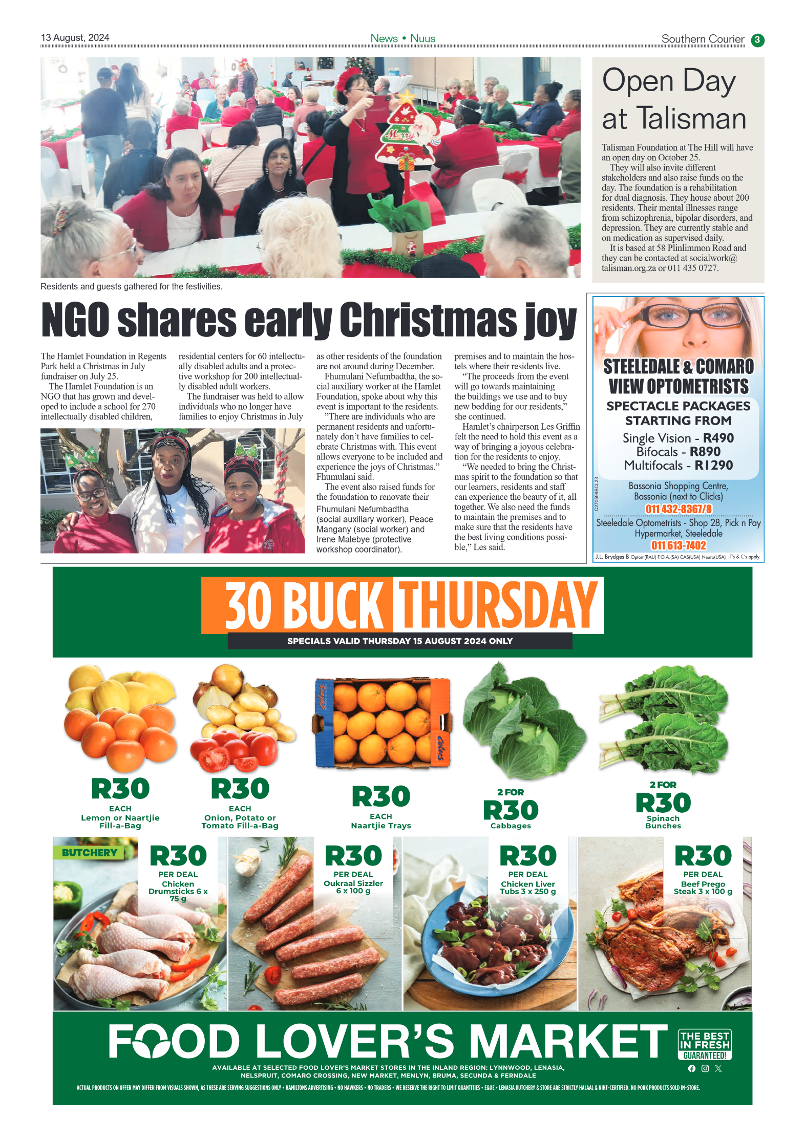 Southern Courier 13 August 2024 page 3