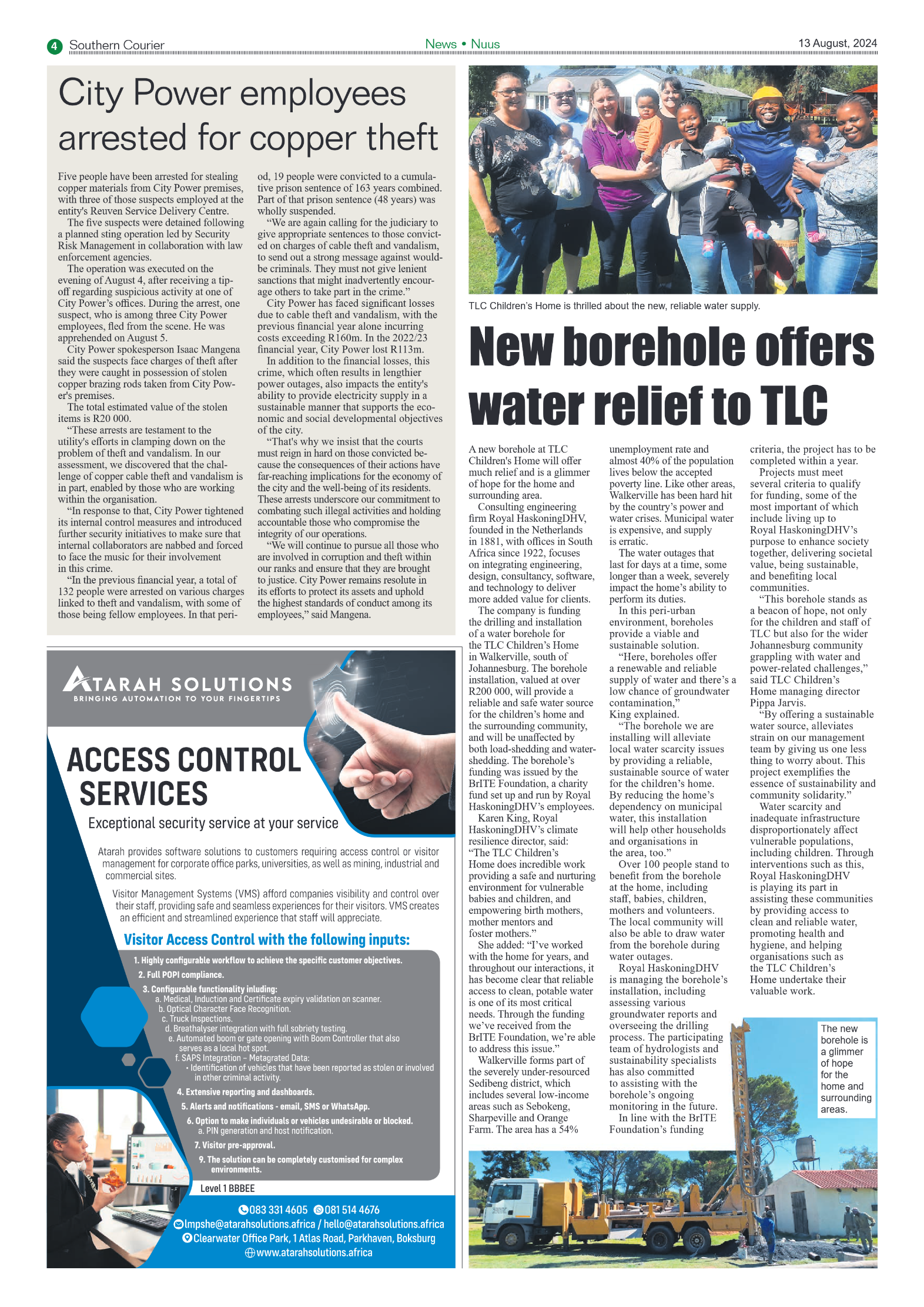 Southern Courier 13 August 2024 page 4