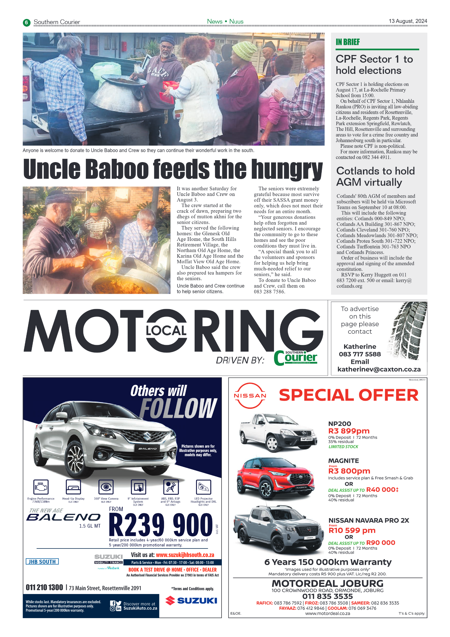 Southern Courier 13 August 2024 page 6
