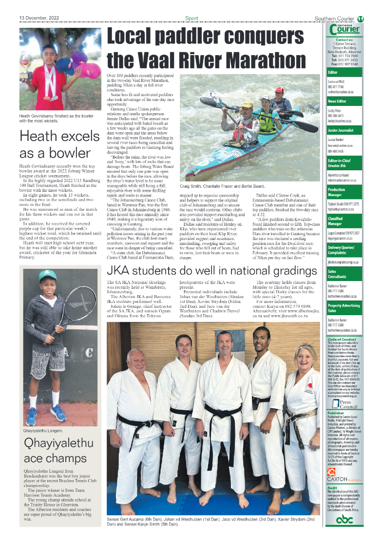 Southern Courier 13 Dec 2022 page 13