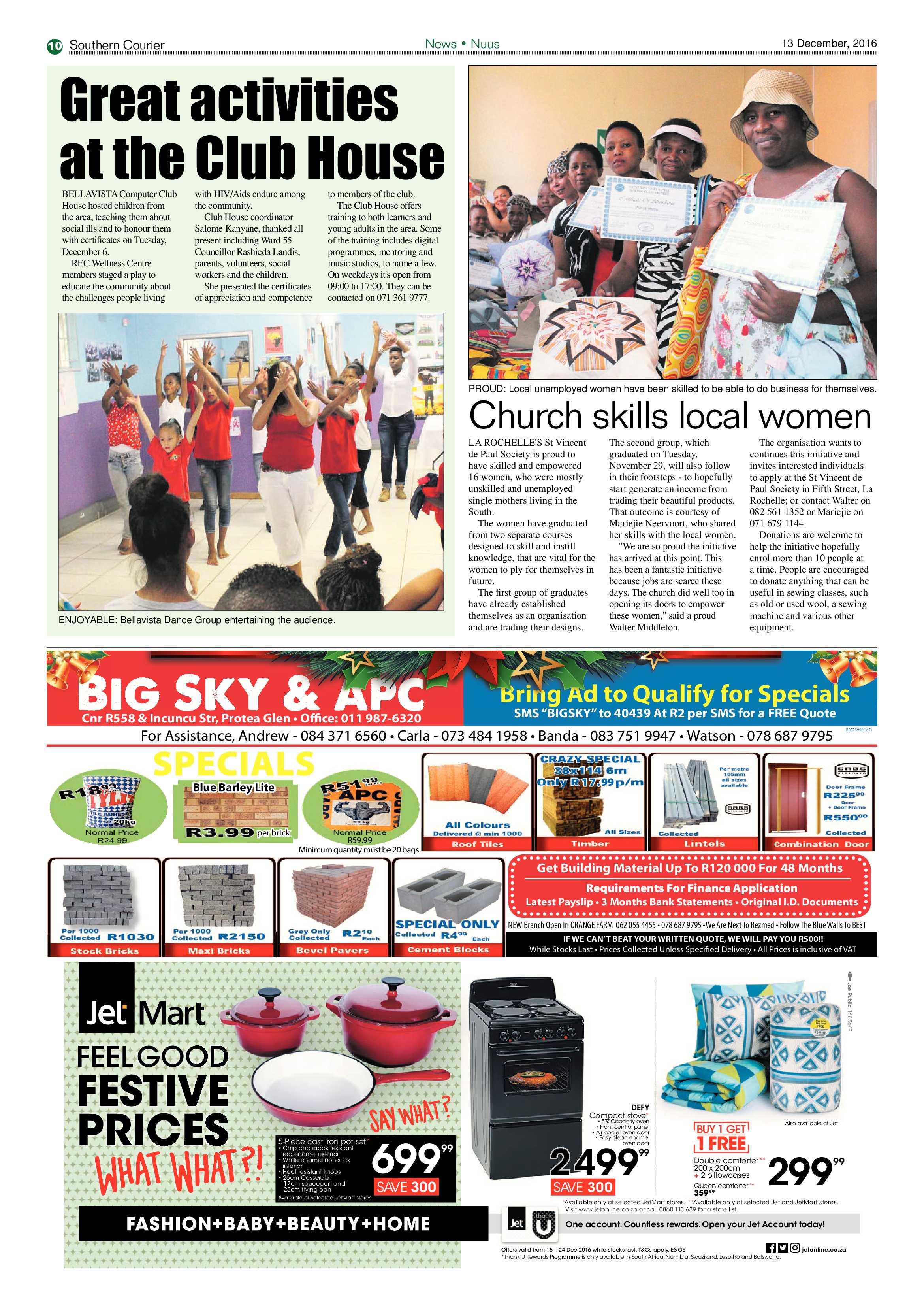 Southern Courier 13 December 2016 page 10