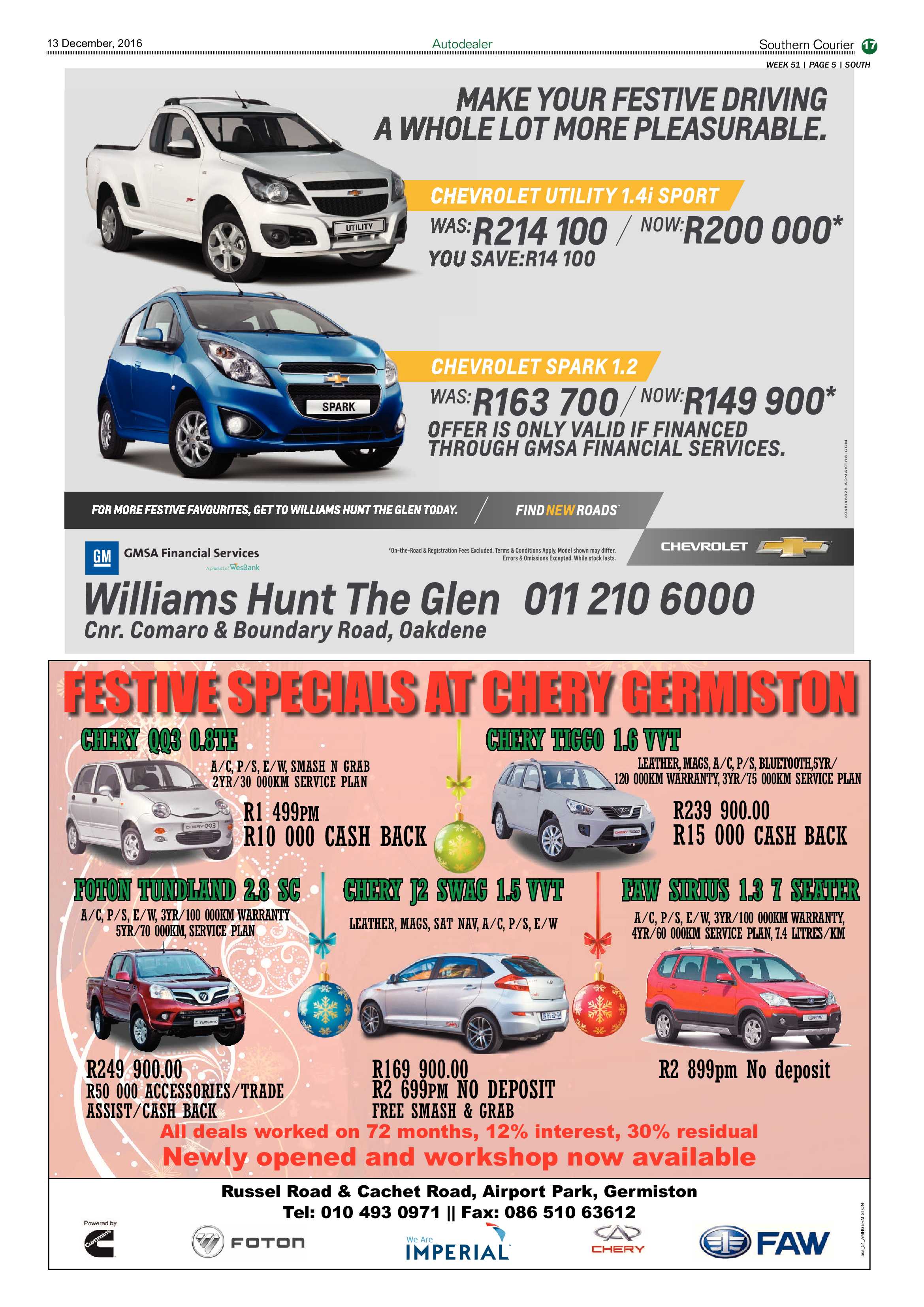 Southern Courier 13 December 2016 page 17