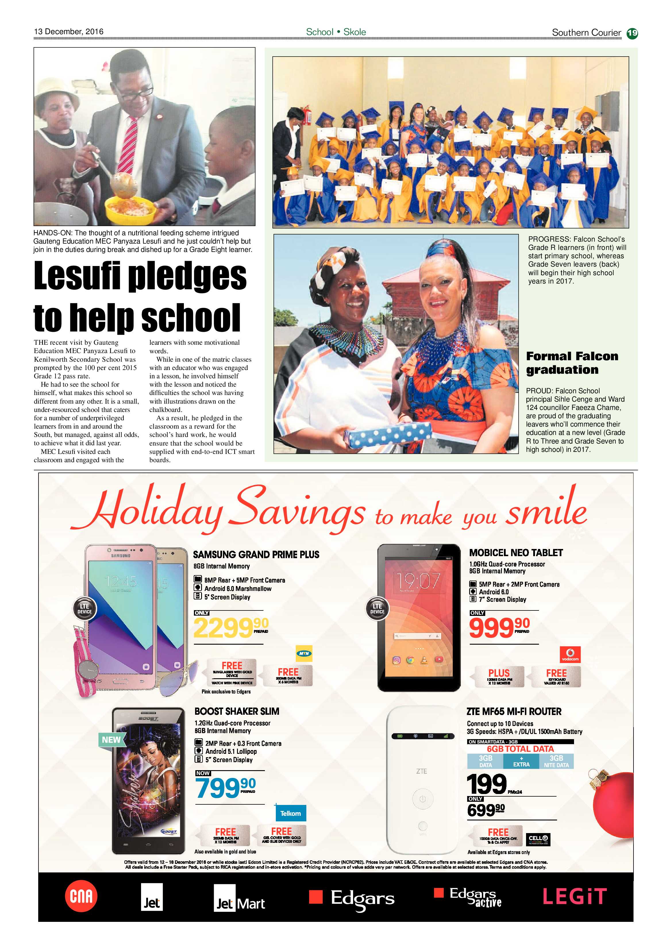 Southern Courier 13 December 2016 page 19