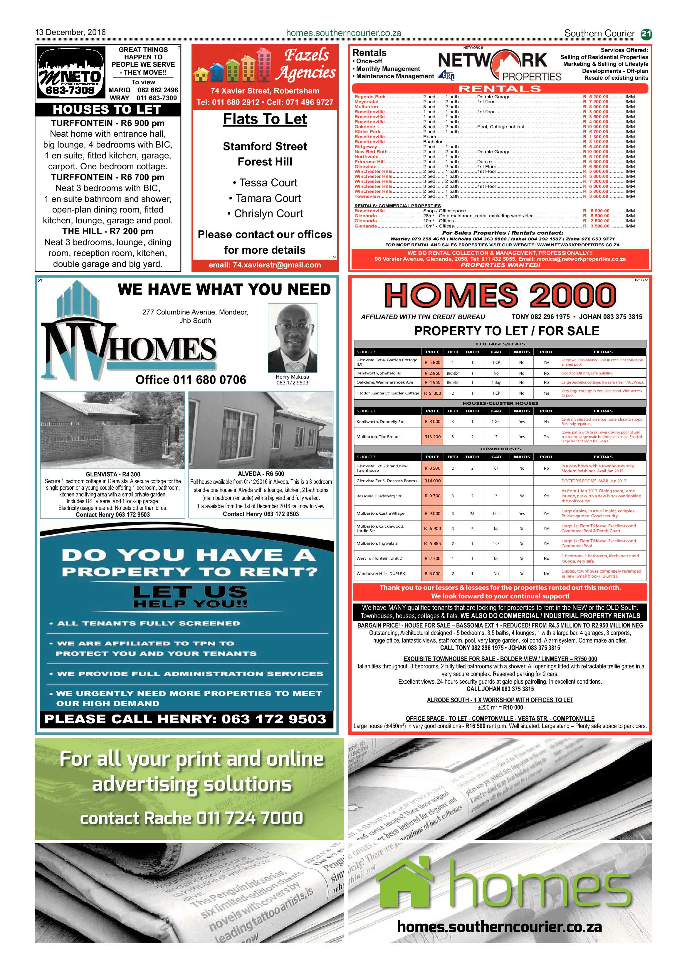 Southern Courier 13 December 2016 page 21
