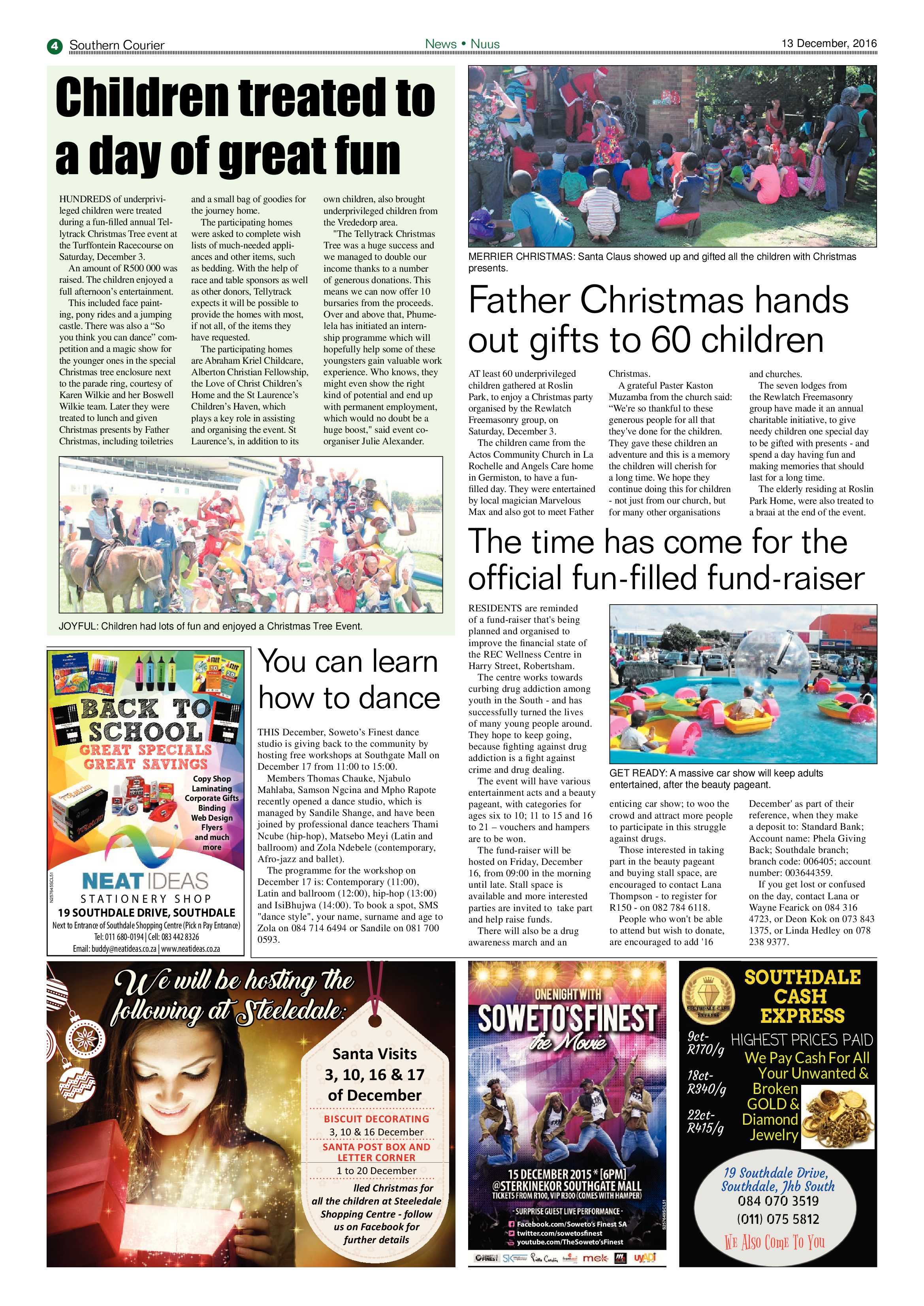 Southern Courier 13 December 2016 page 4