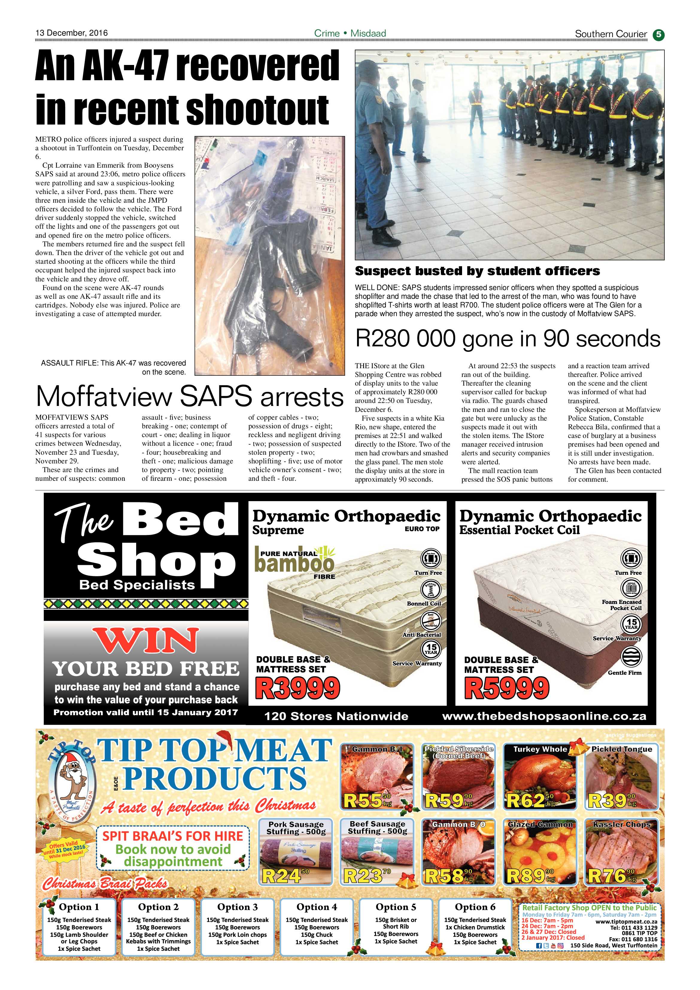 Southern Courier 13 December 2016 page 5