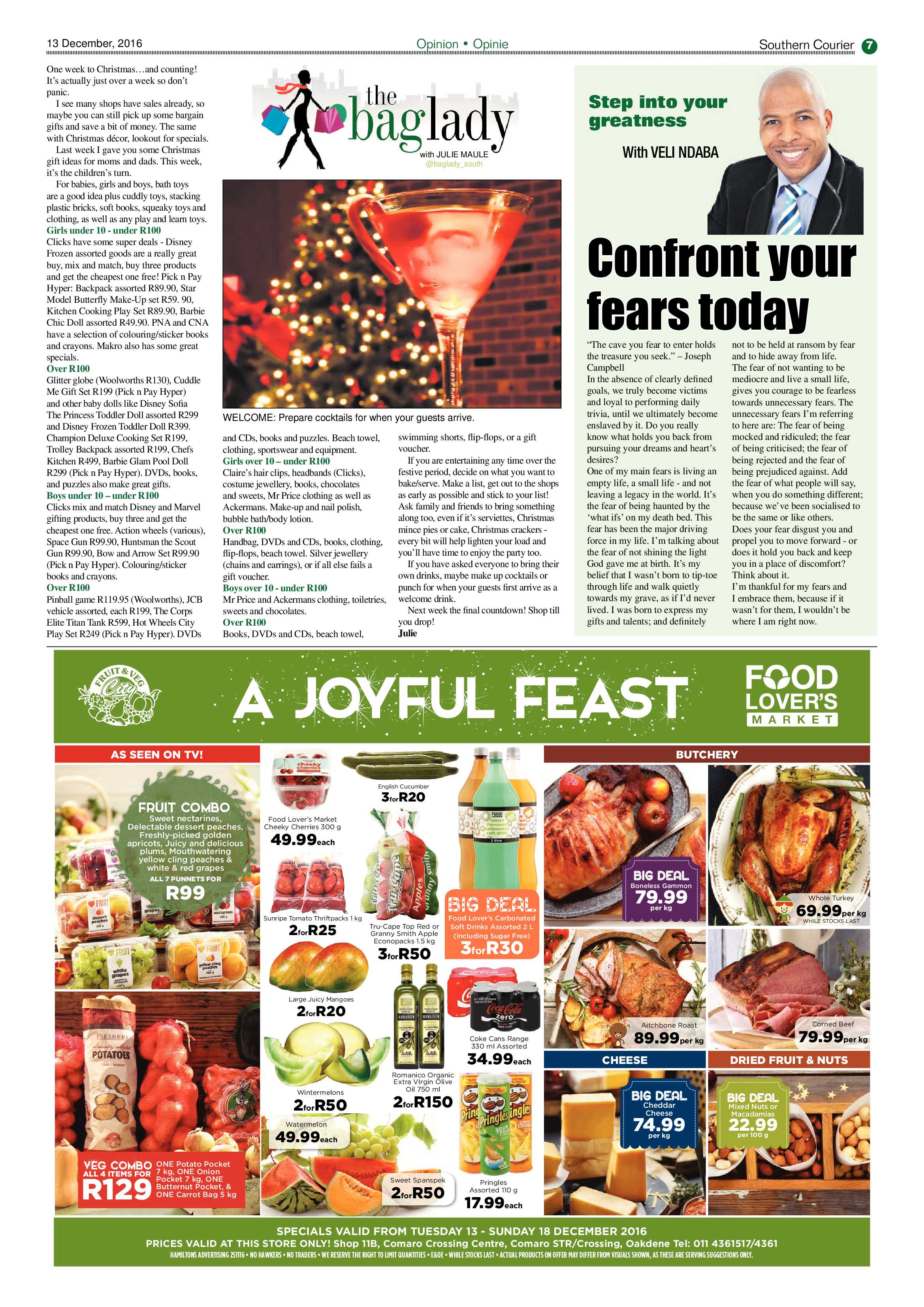 Southern Courier 13 December 2016 page 7