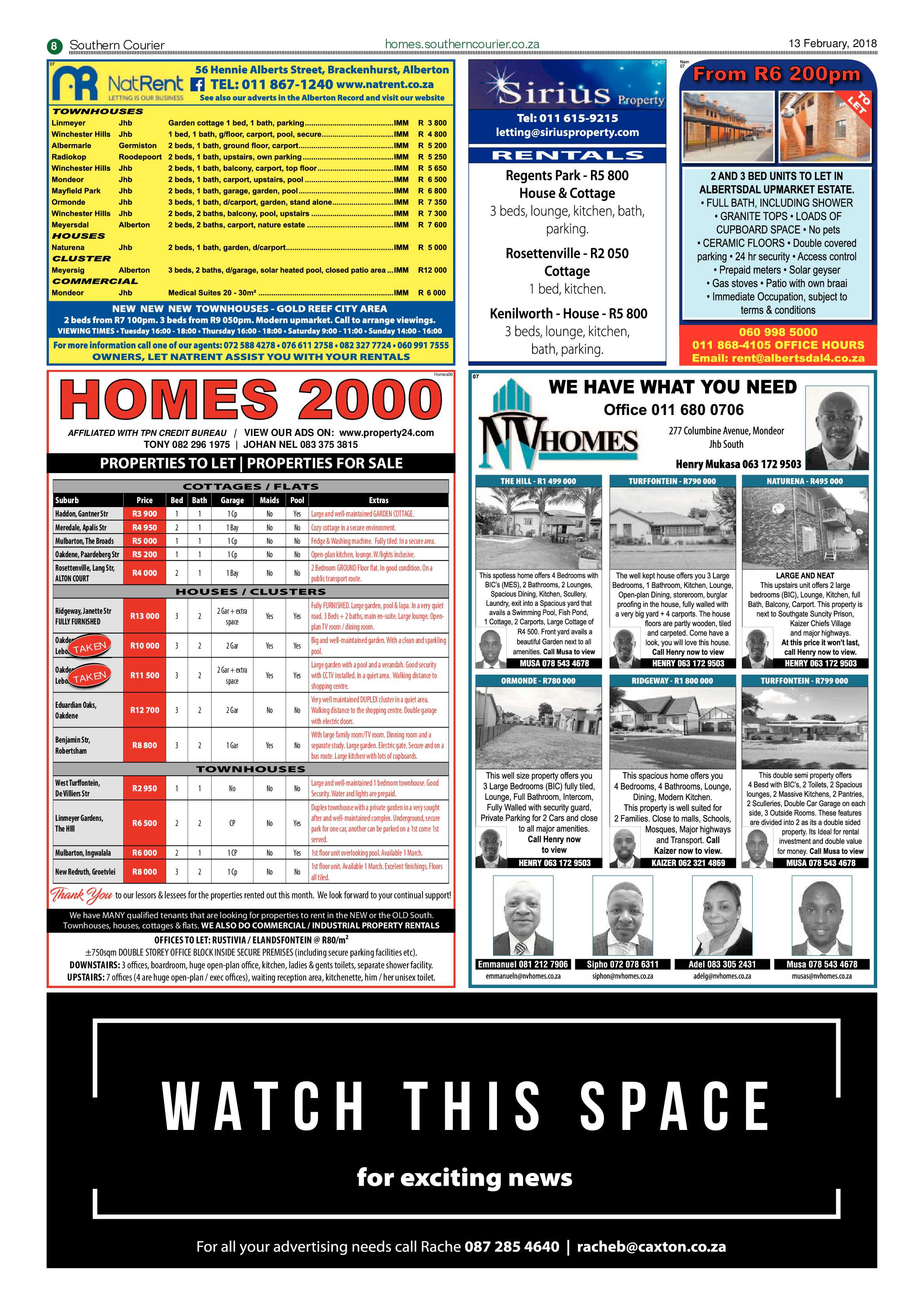 Southern Courier 13 February 2018 page 8