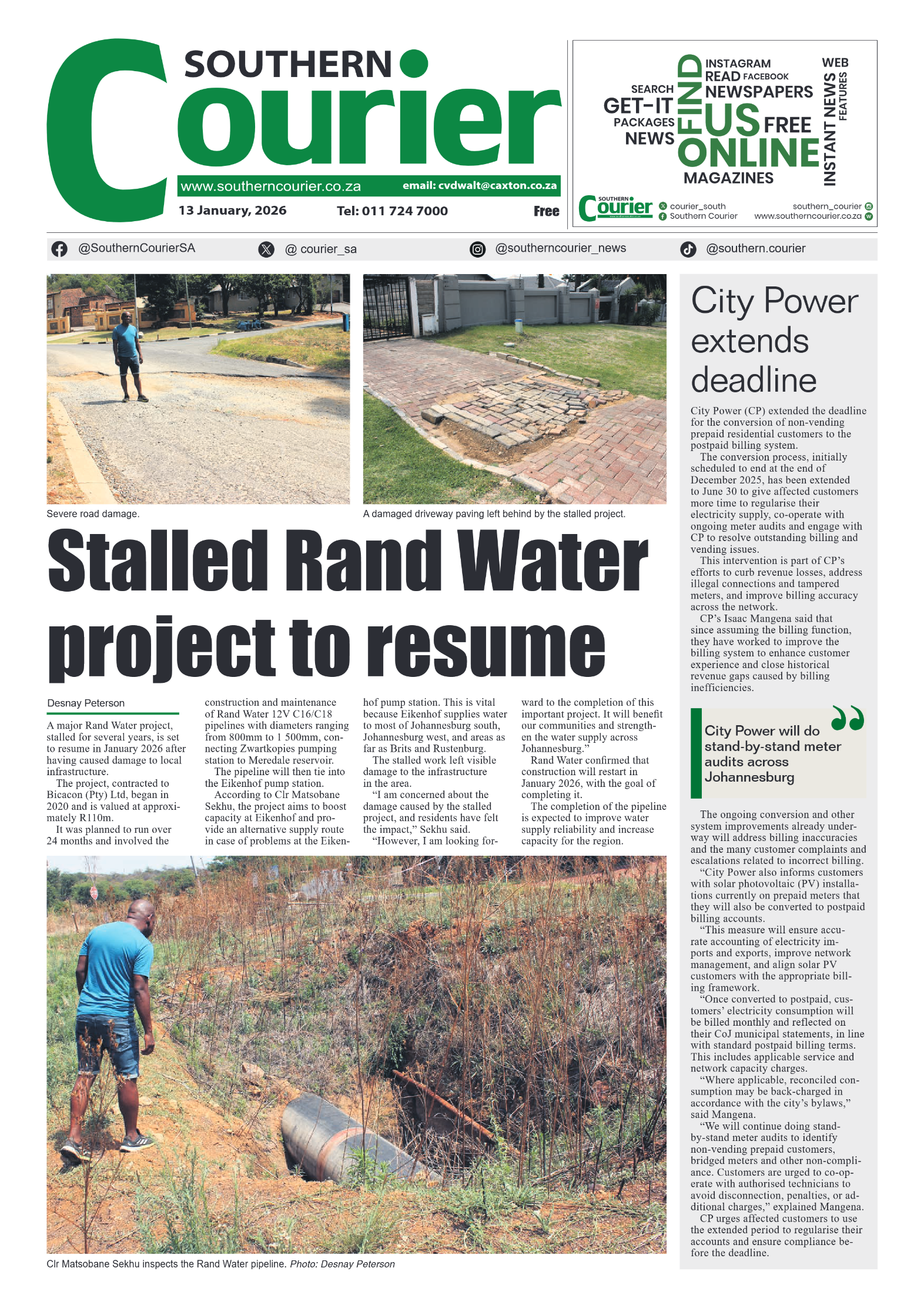 Southern Courier 13 January 2026 page 3