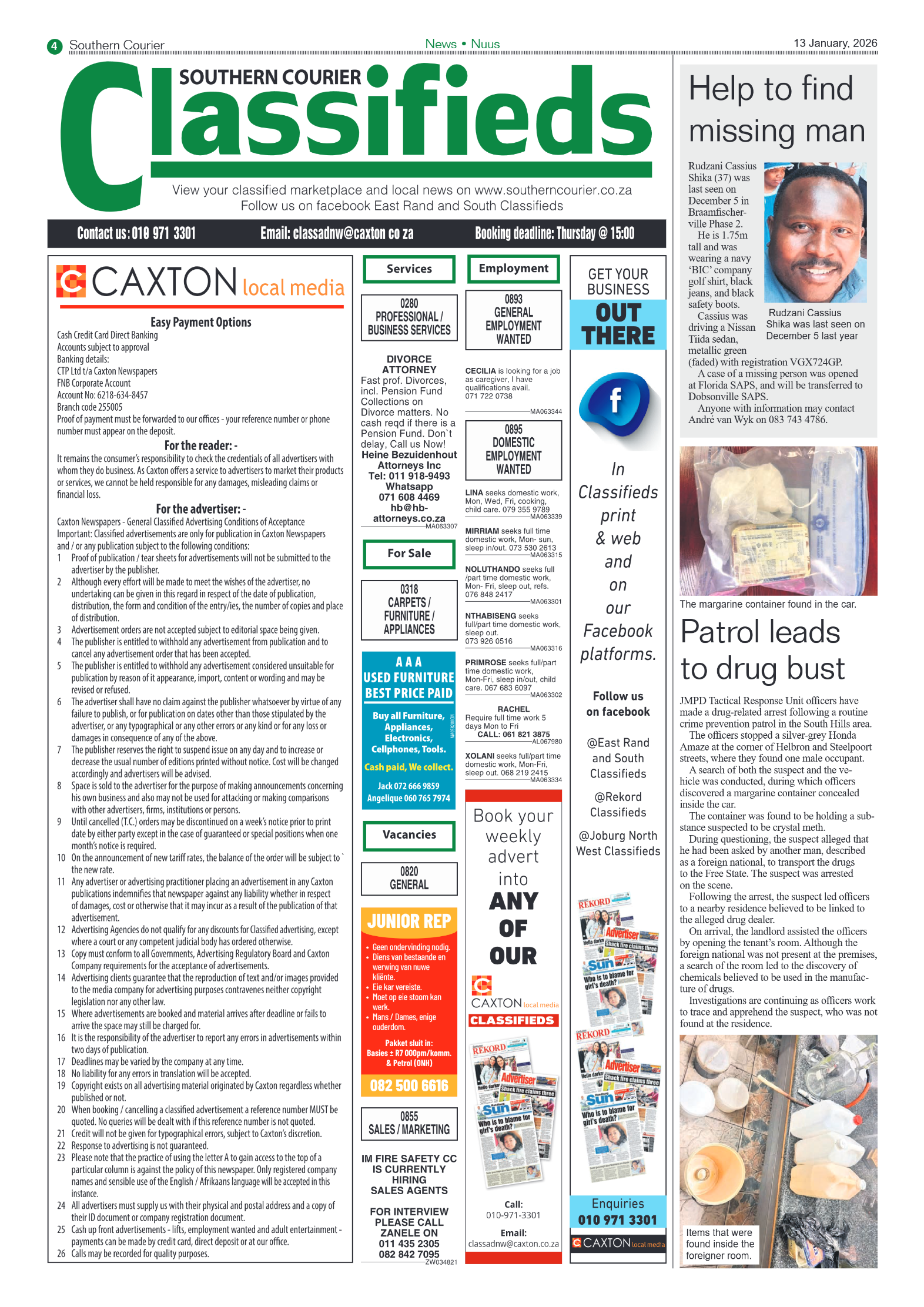 Southern Courier 13 January 2026 page 6