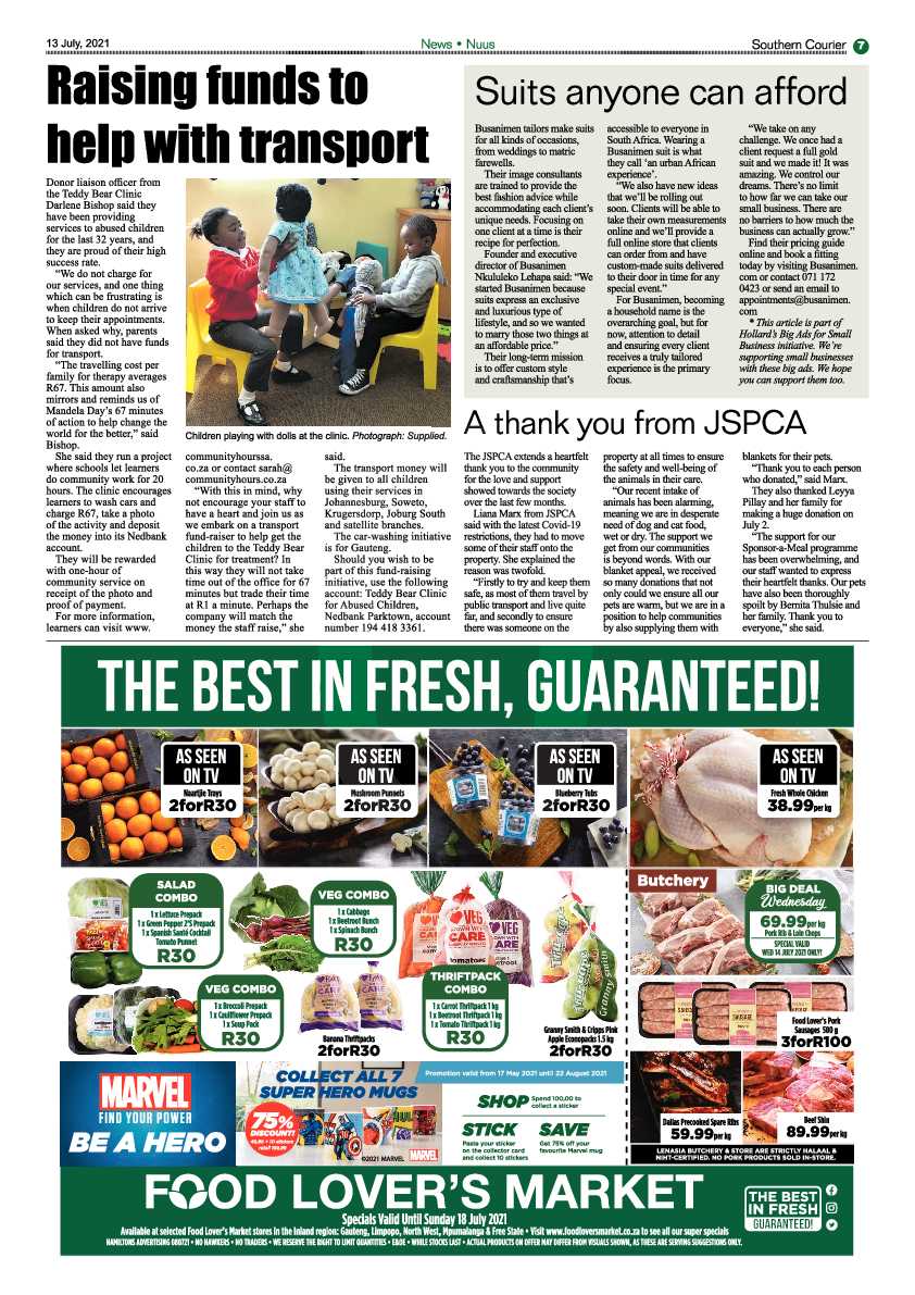 Southern Courier 13 July 2021 page 7