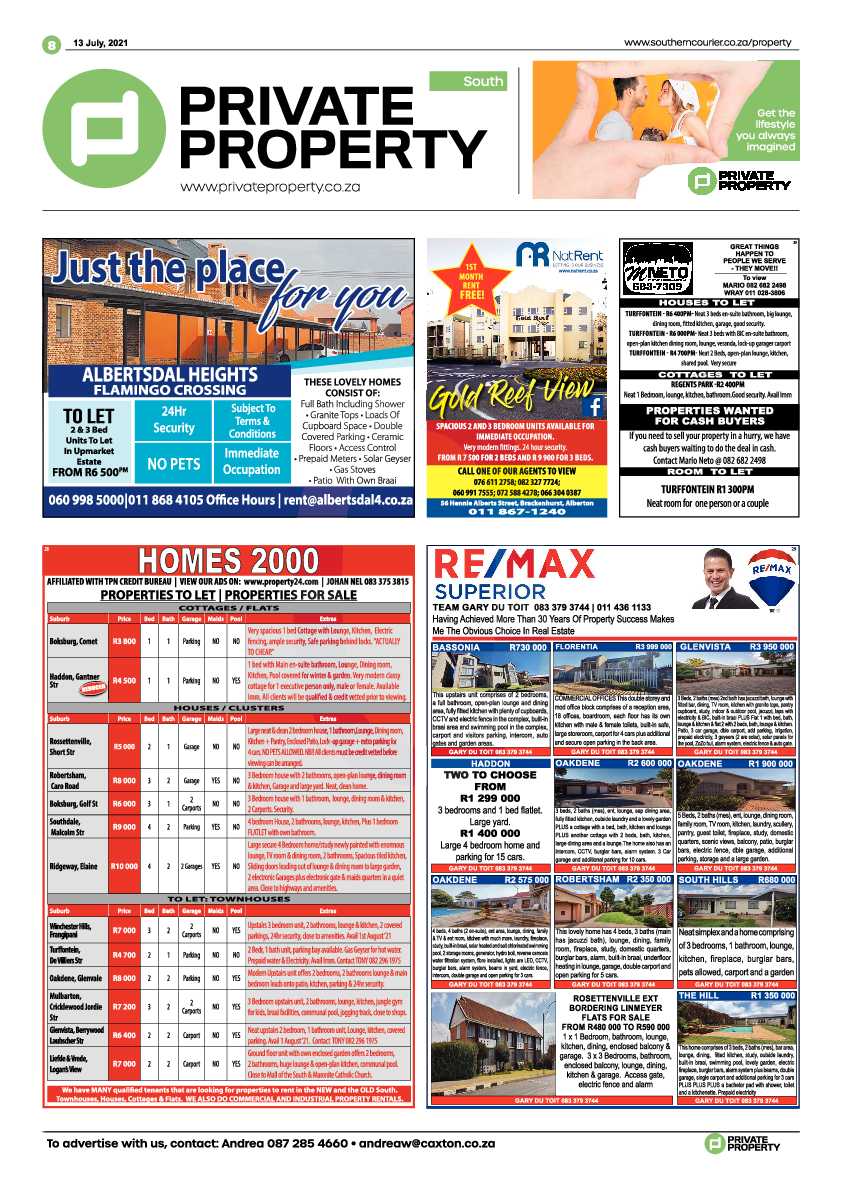Southern Courier 13 July 2021 page 8