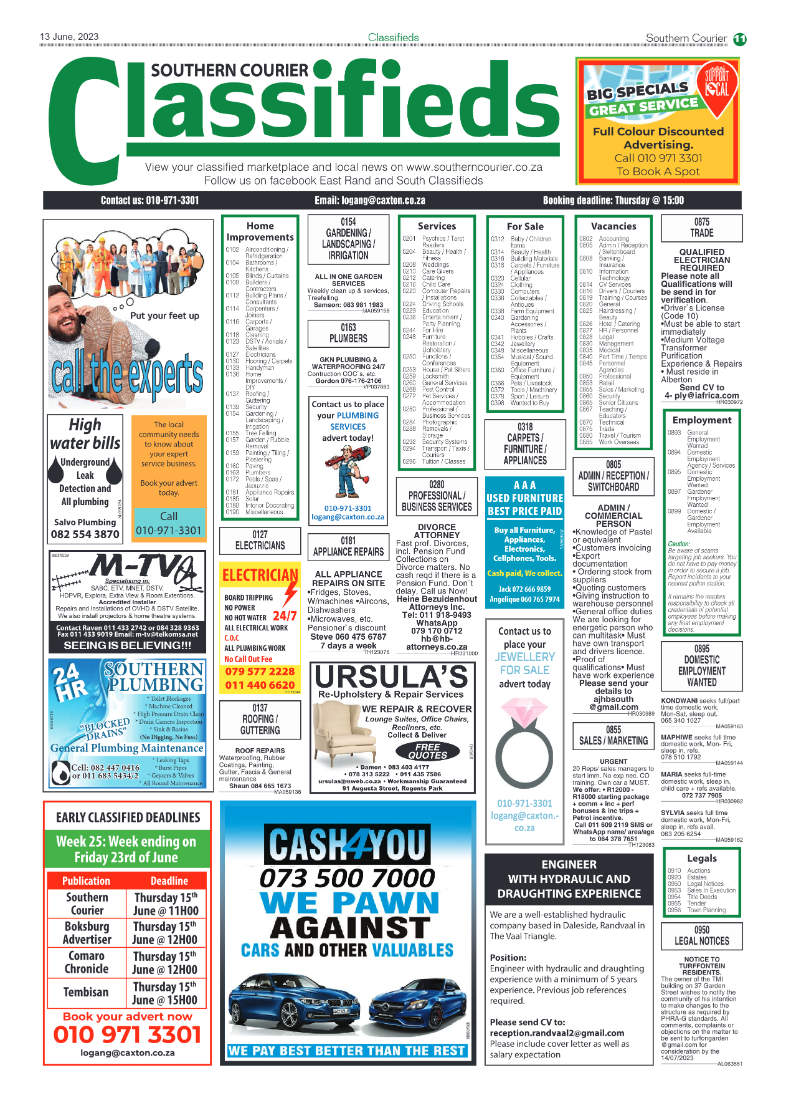 Southern Courier 13 June 2023 page 11