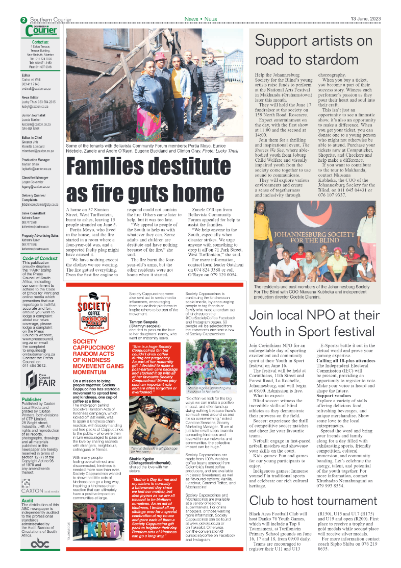 Southern Courier 13 June 2023 page 2
